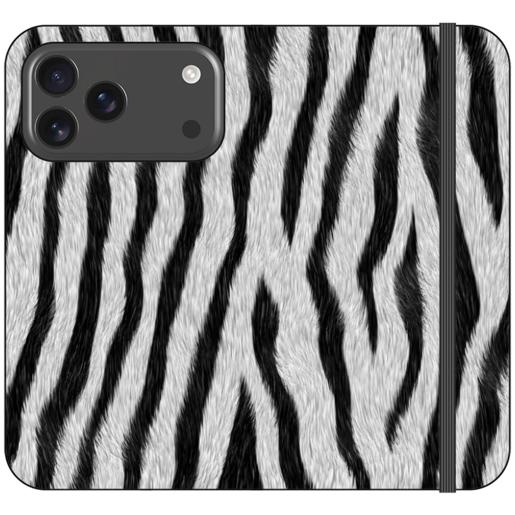 Zebra Groove - Folio Wallet Case - Finnaij