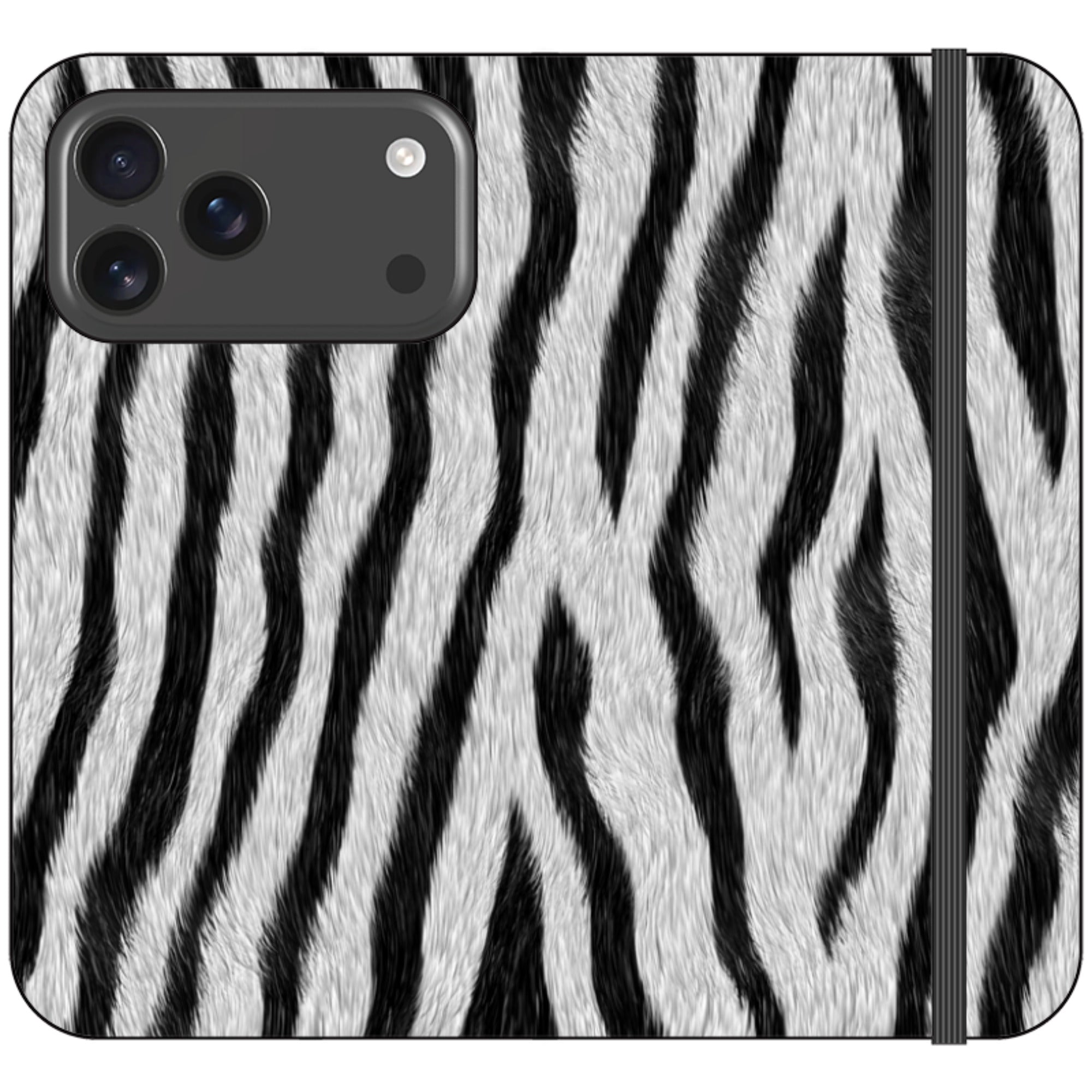 Zebra Groove - Folio Wallet Case - Finnaij