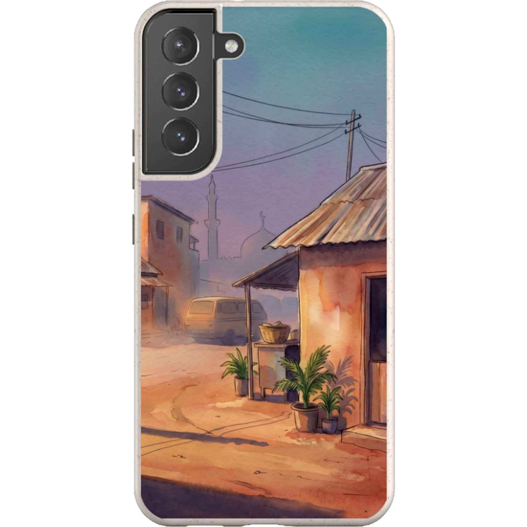 City Edge Quiet Street by Tobi Akinyemi - Samsung Galaxy Bio-degradable Case
