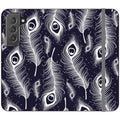 Feathers in Bloom Vegan Leather — S22 Wallet Case — Finnaij