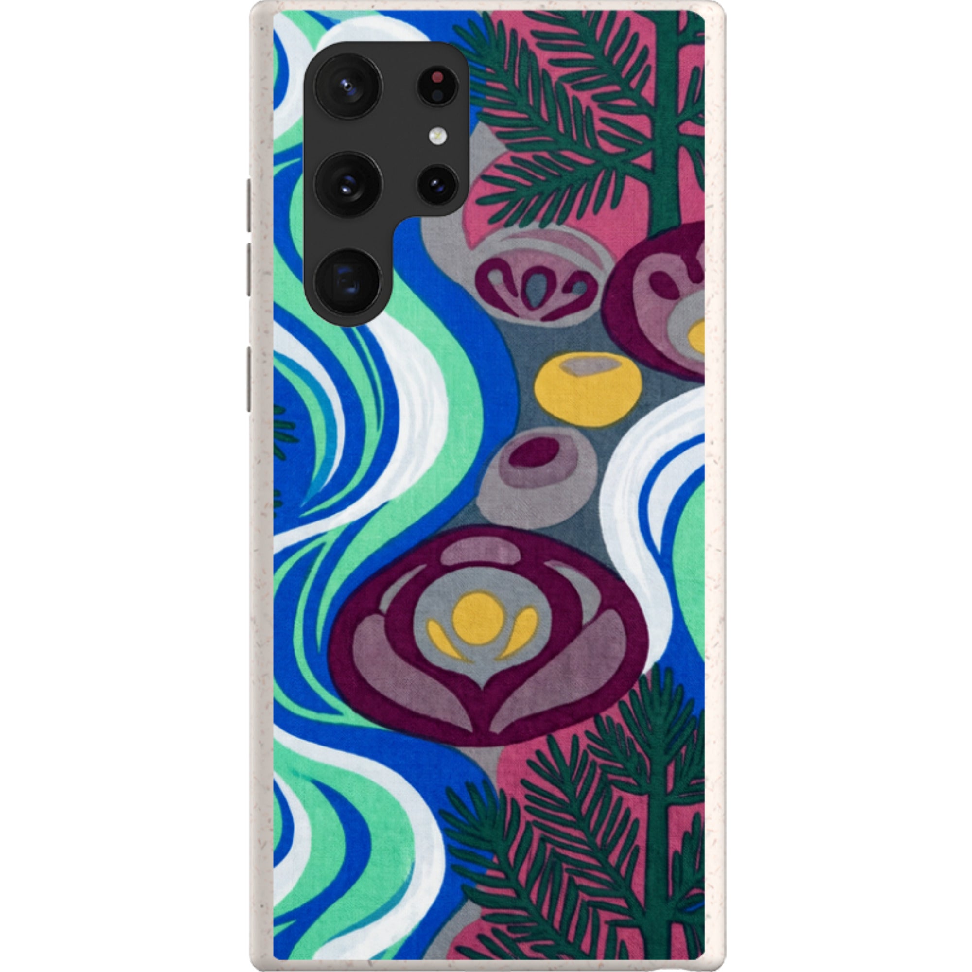 Sauna Bloom Motif by Aino Kallio — Samsung Galaxy Bio-degradable Case — Finnaij