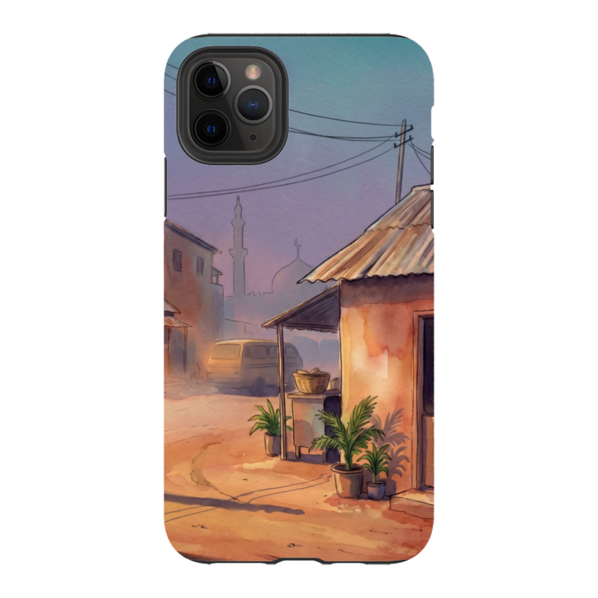 City Edge Quiet Street by Tobi Akinyemi - iPhone Tough Case