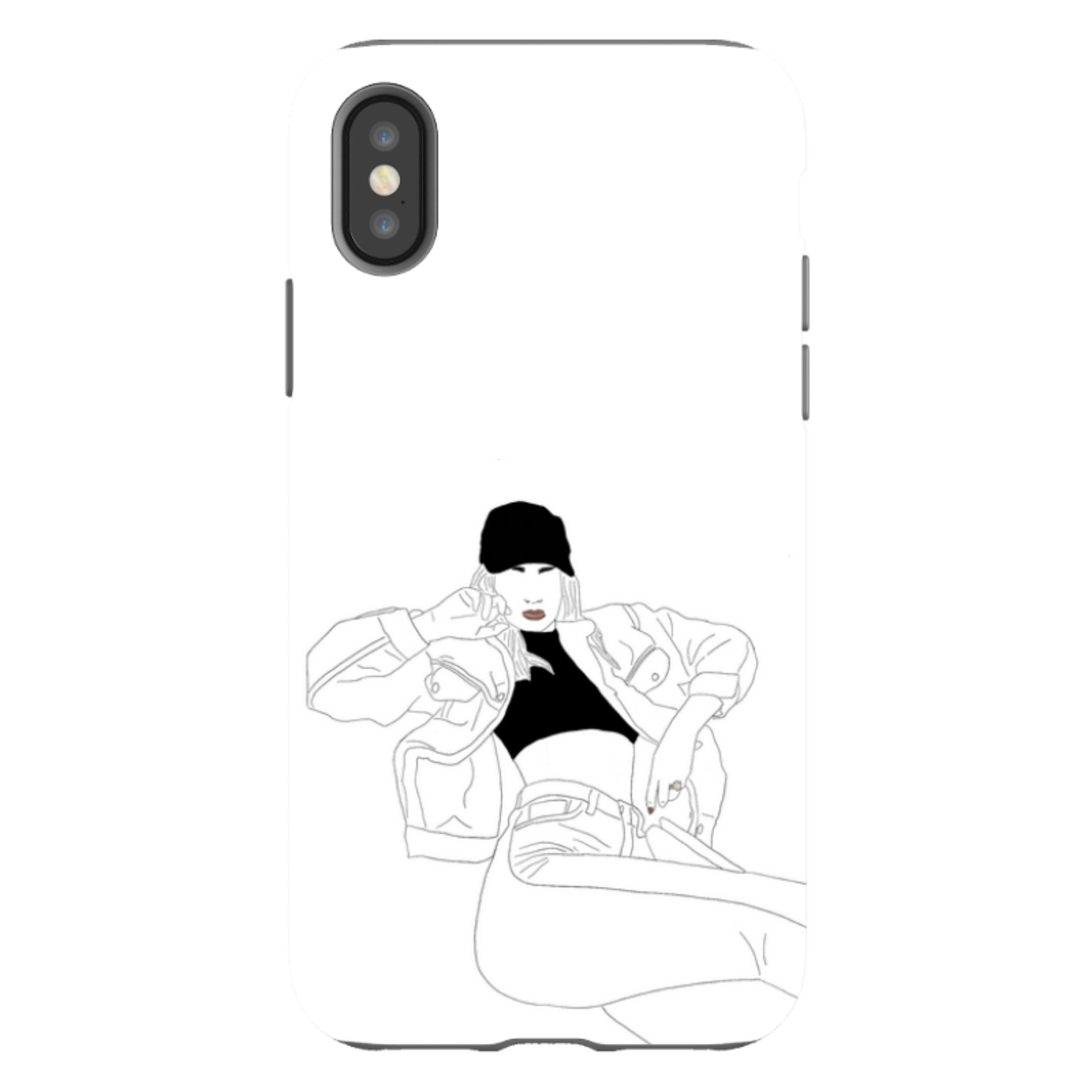 Black Cap by Keagan Haight - iPhone Tough Case