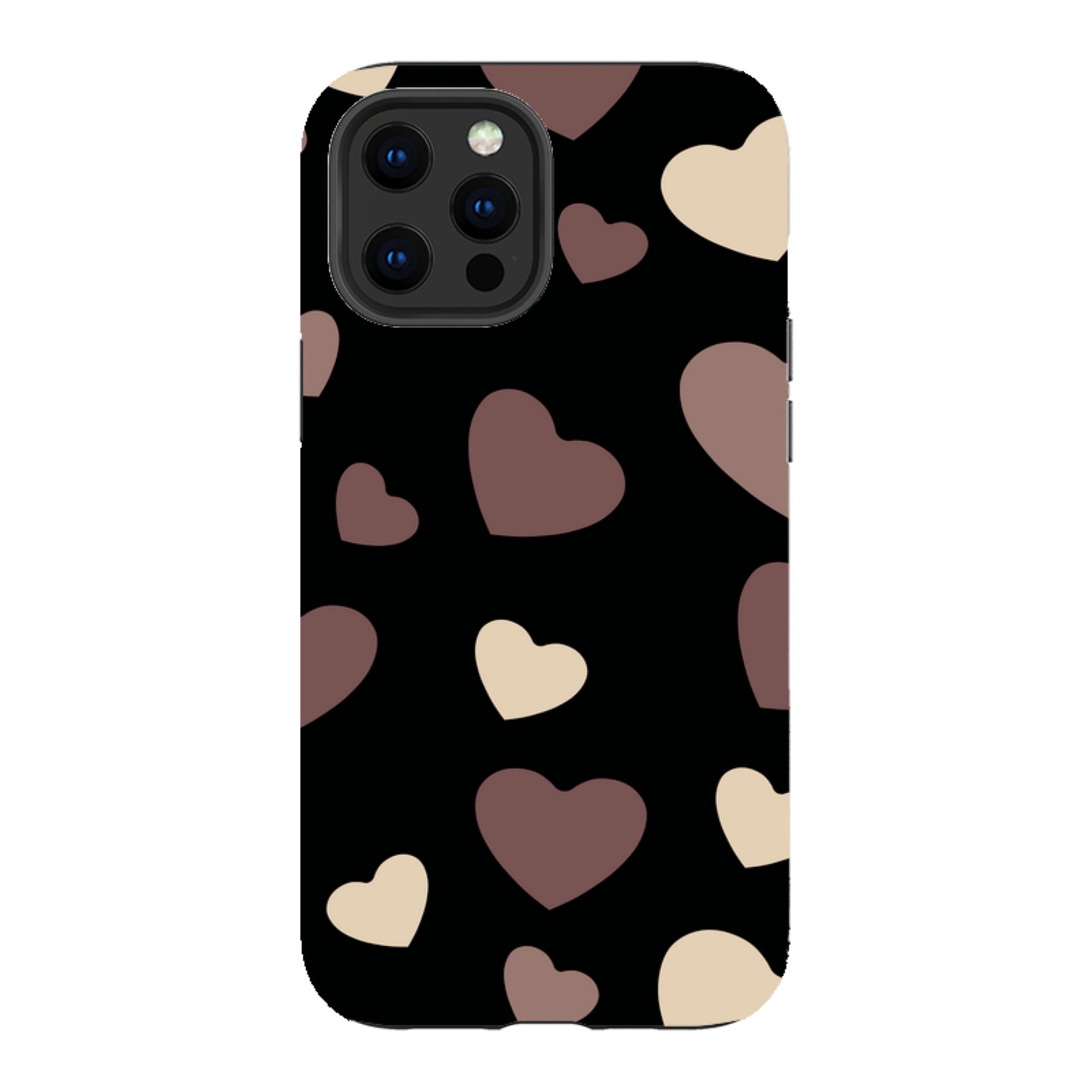 White & Black Hearts - iPhone Tough Case