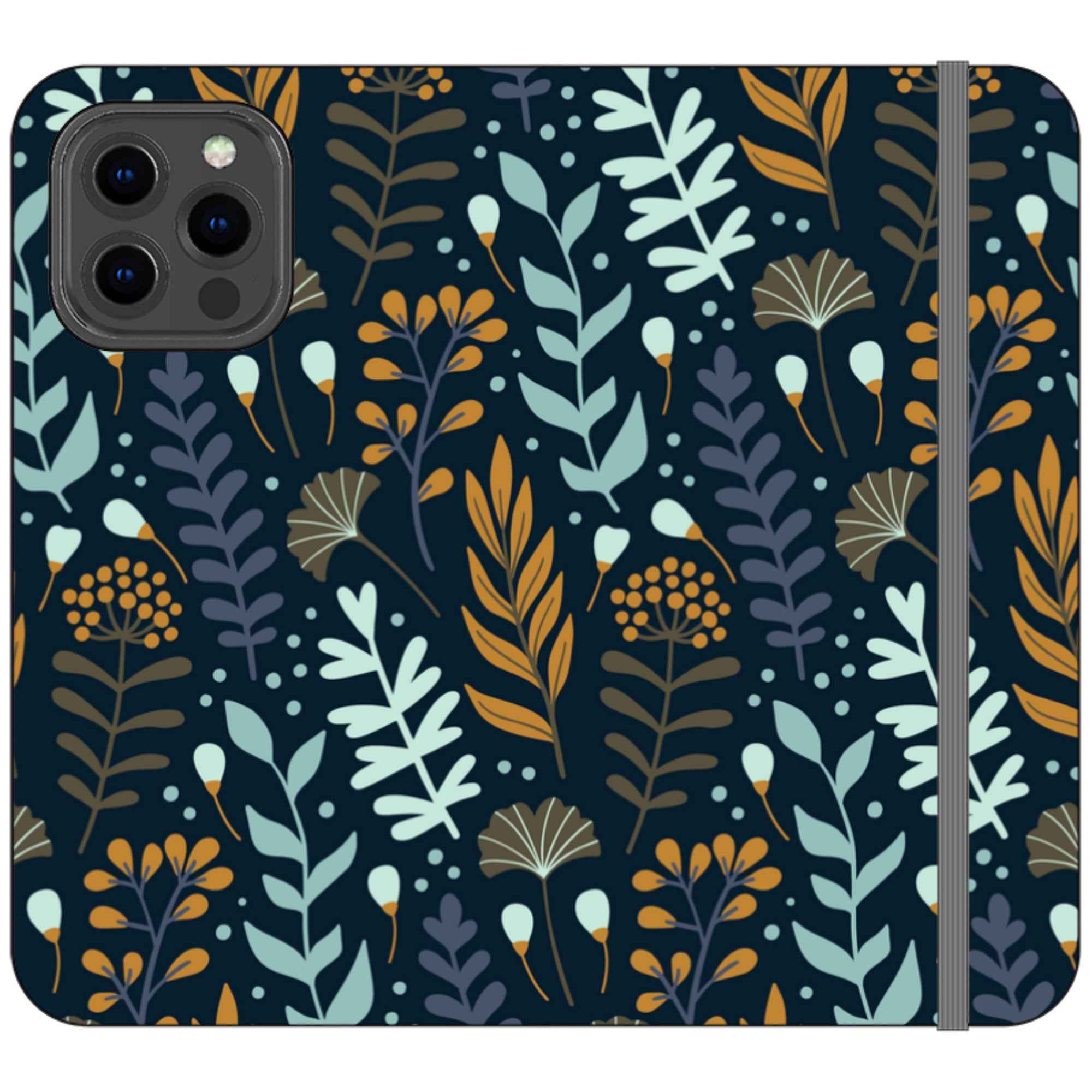 Wild Floral Vegan Leather — iPhone 13 Pro Max Wallet Case — Finnaij