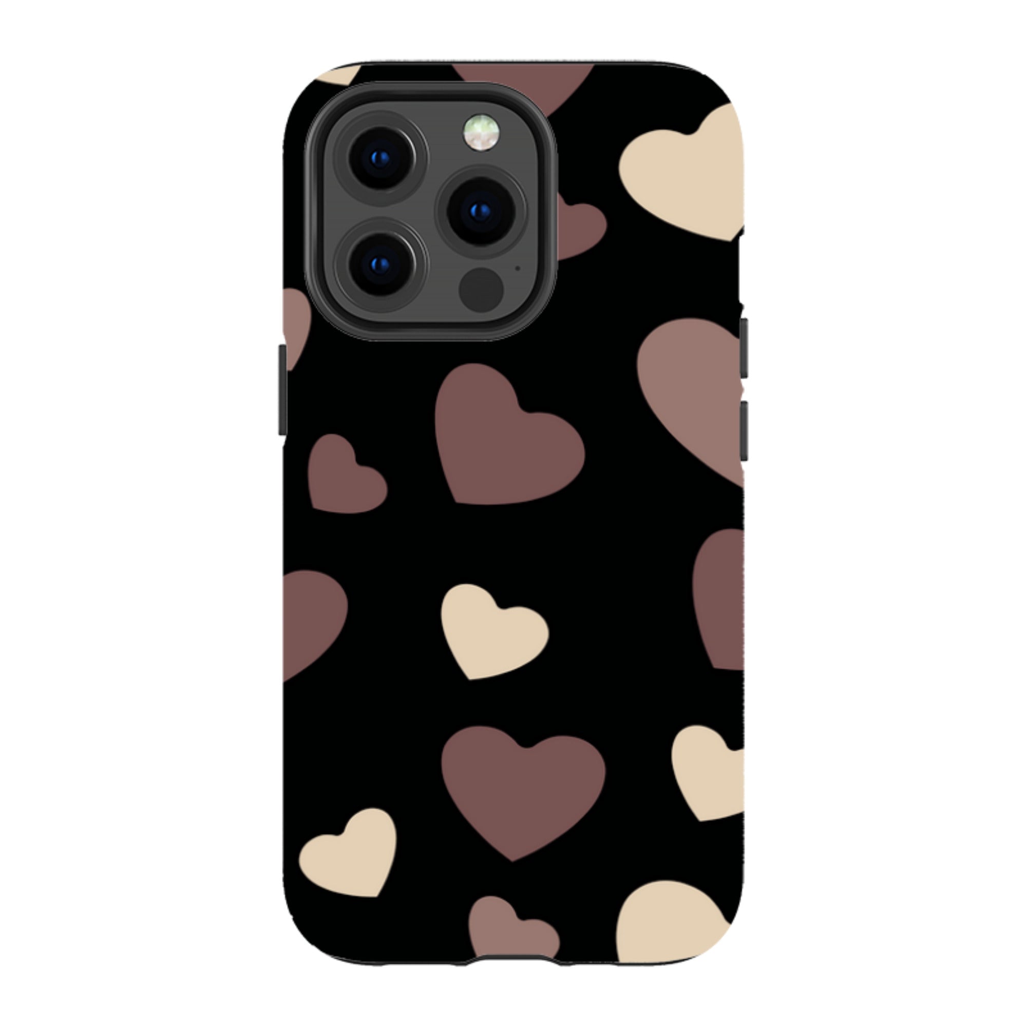 White & Black Hearts- iPhone Magsafe Tough Case — iPhone 13 Pro — Finnaij