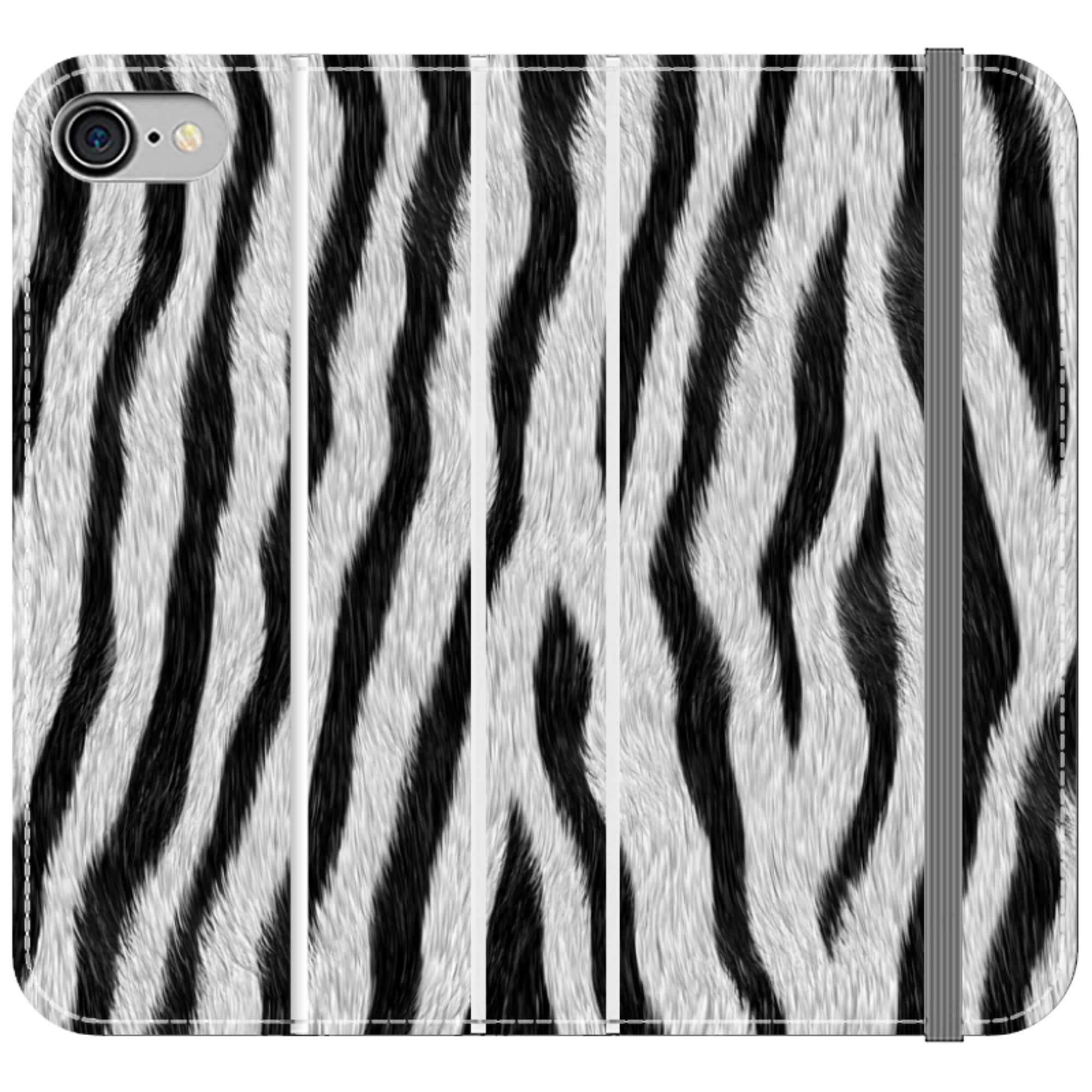 Zebra Groove - Folio Wallet Case - Finnaij