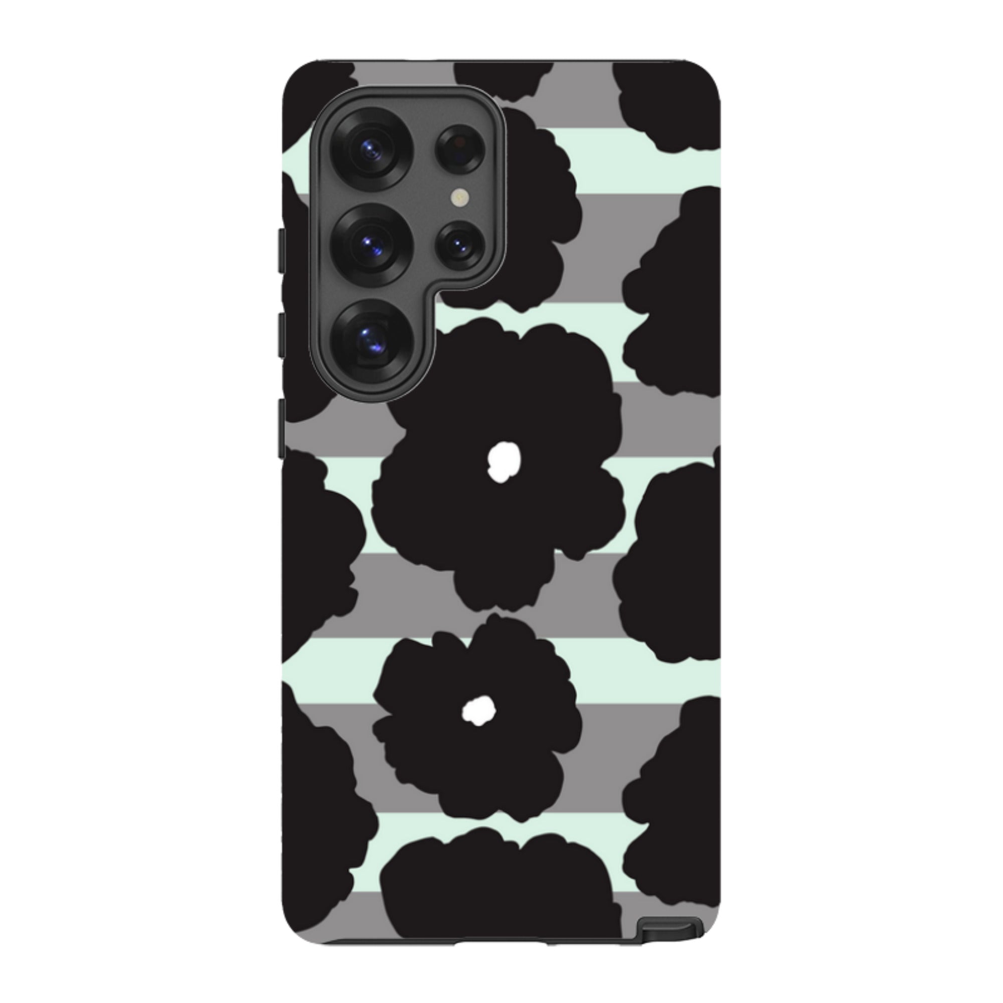 Bold Floral Black — Tough Case for Samsung Galaxy — Finnaij