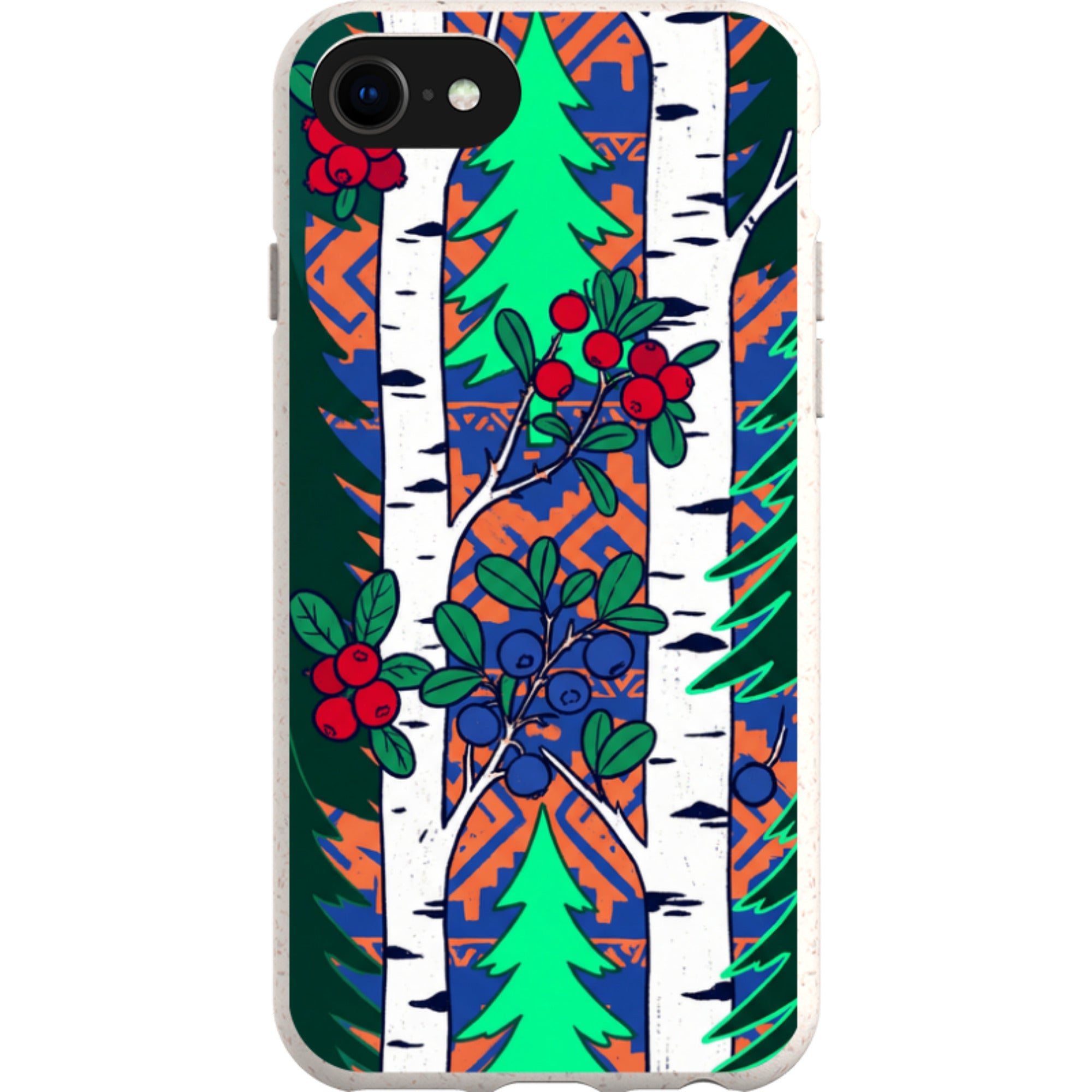 Nordic Forest by Aino Kallio — iPhone SE3 iPhone Bio-degradable Case — Finnaij