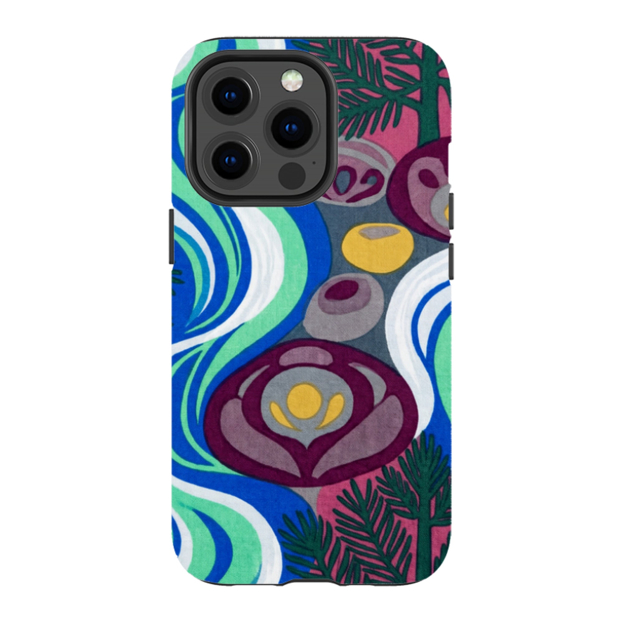 Sauna Bloom Motif by Aino Kallio — iPhone 13 Pro Magsafe Tough Case — Finnaij