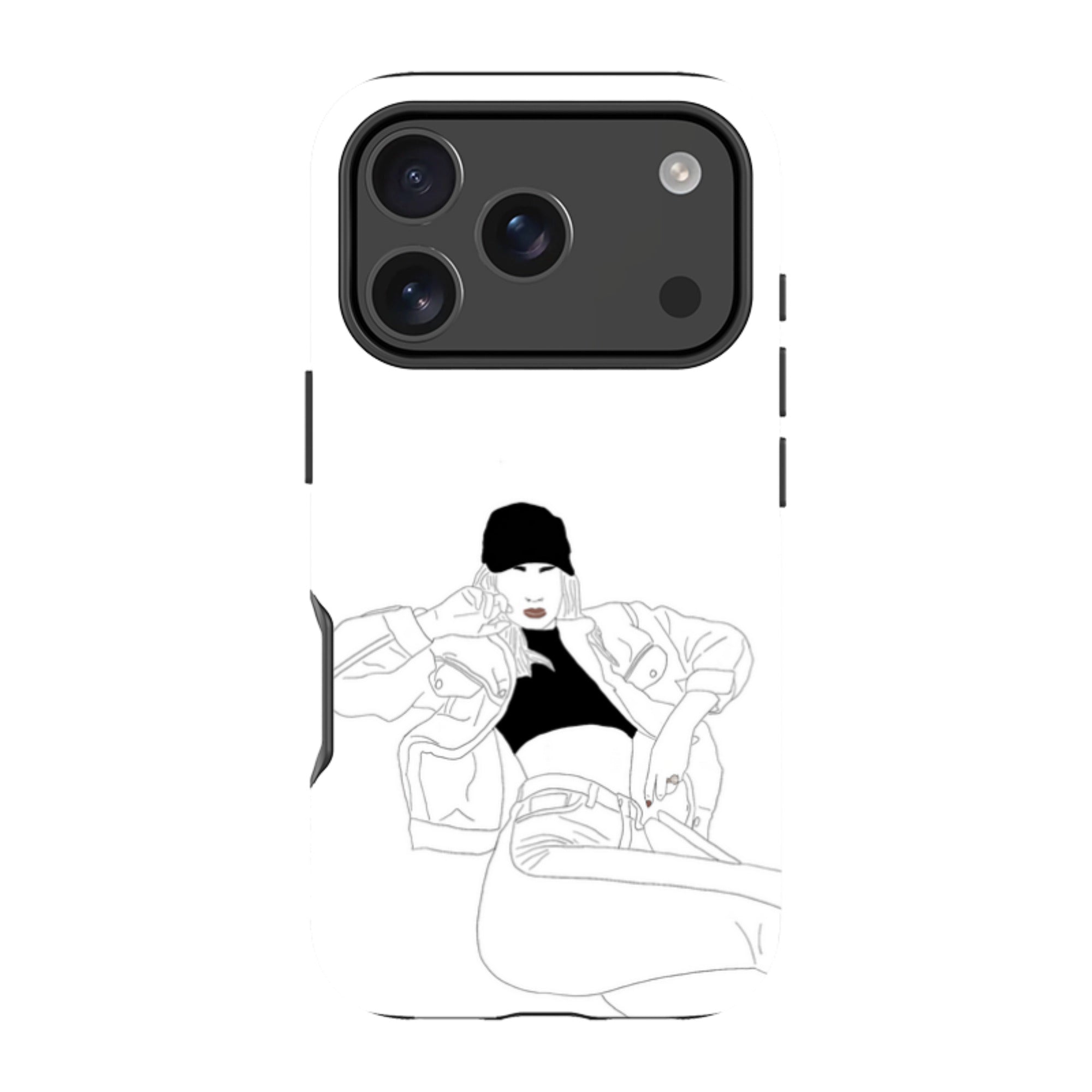 Black Cap by Keagan Haight — Apple iPhone Tough Case — Finnaij