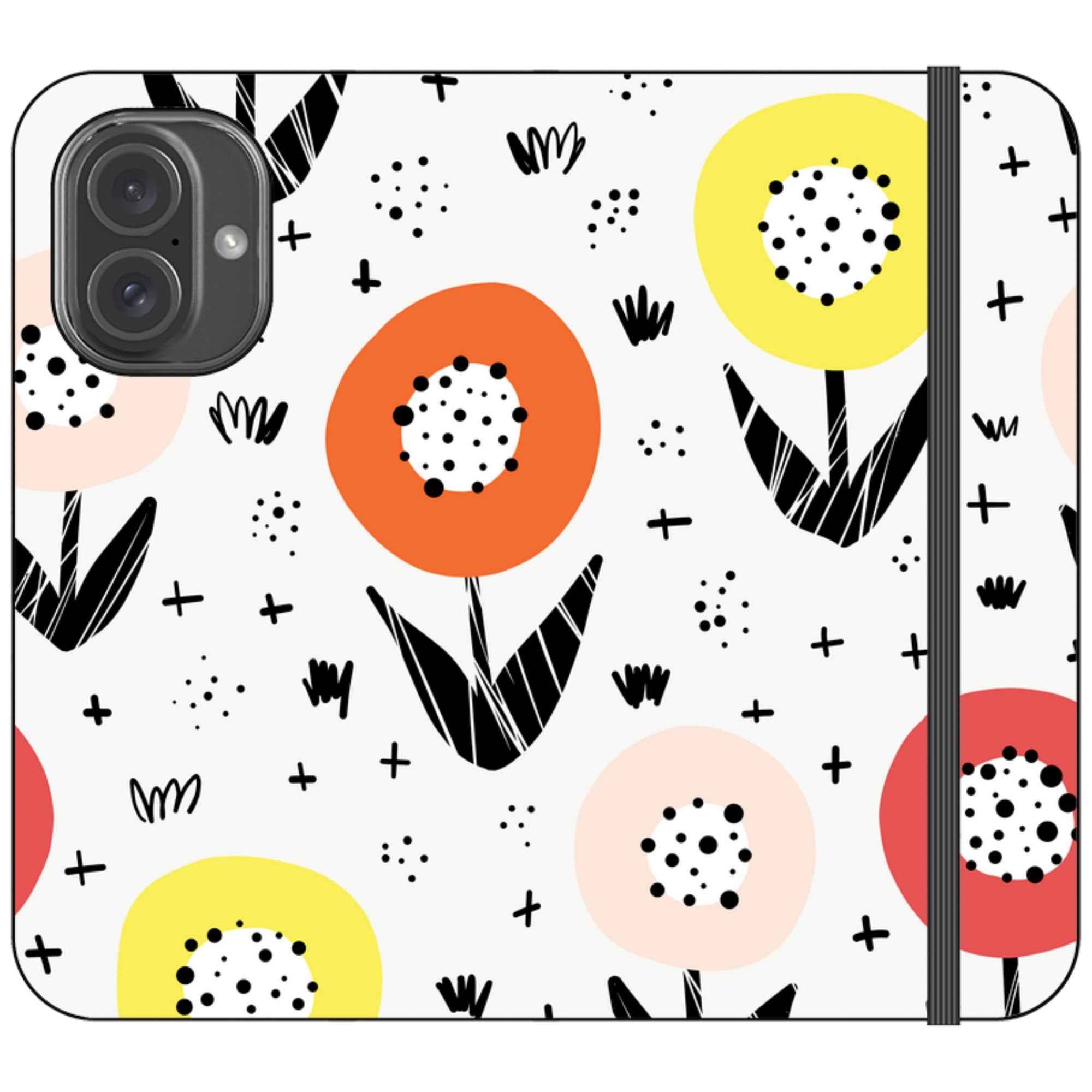 Botanical Doodle — iPhone 16 Wallet Case — Finnaij