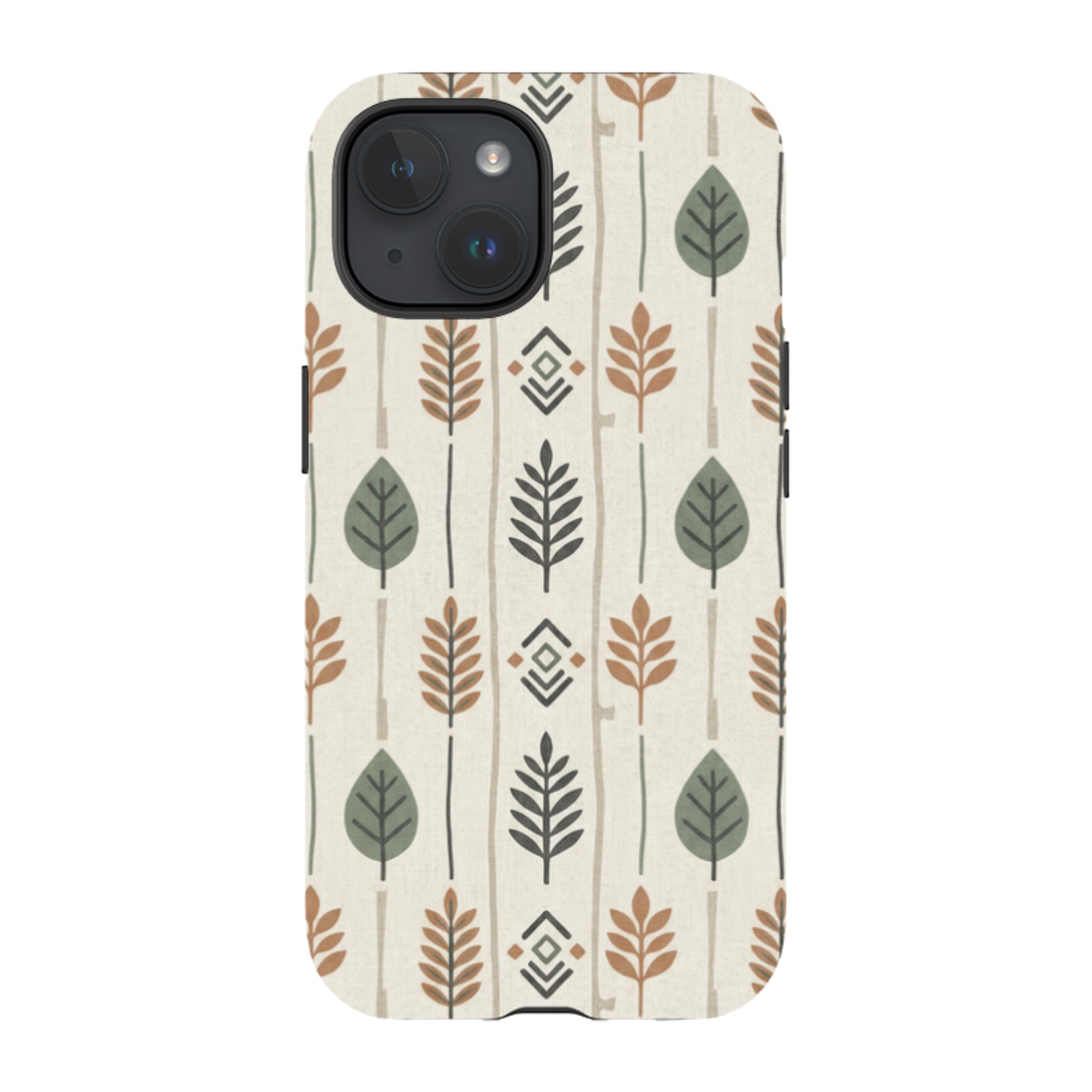 Birch and Linen Pattern by Elsi Vaarala — Apple iPhone Tough Case — Finnaij