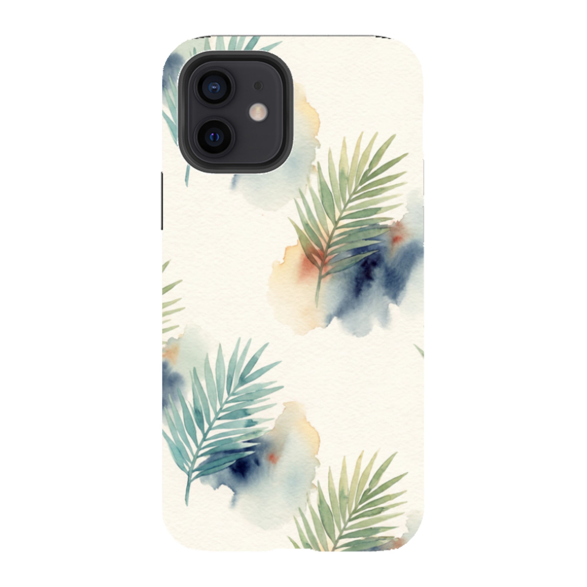 Palm Frond Breeze Pattern by Tobi Akinyemi - iPhone Tough Case