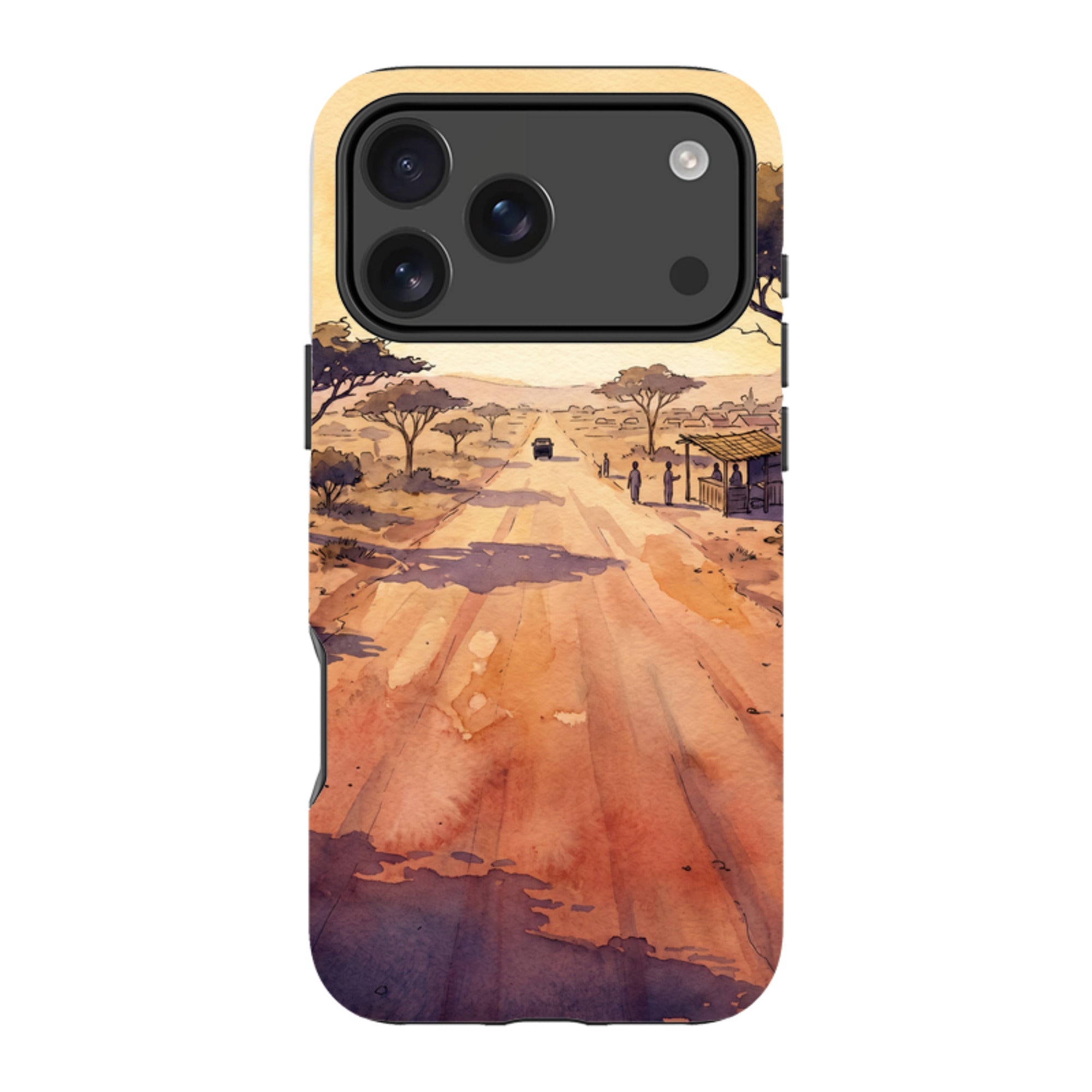 Laterite Road Golden Hour by Tobi Akinyemi — MagSafe Tough Case for iPhone — Finnaij