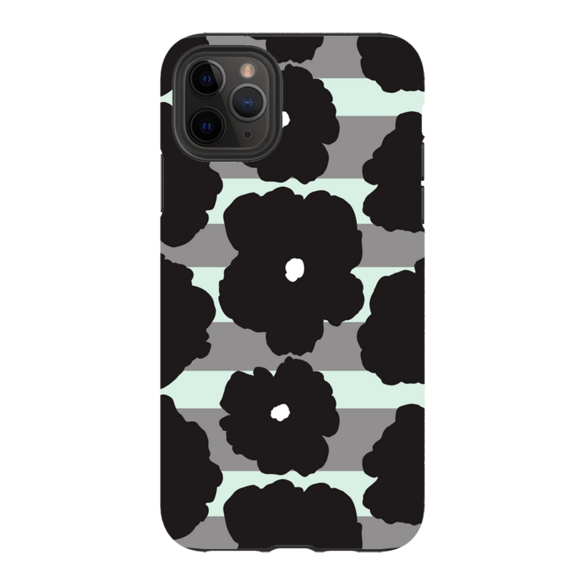 Bold Floral Black - iPhone Tough Case