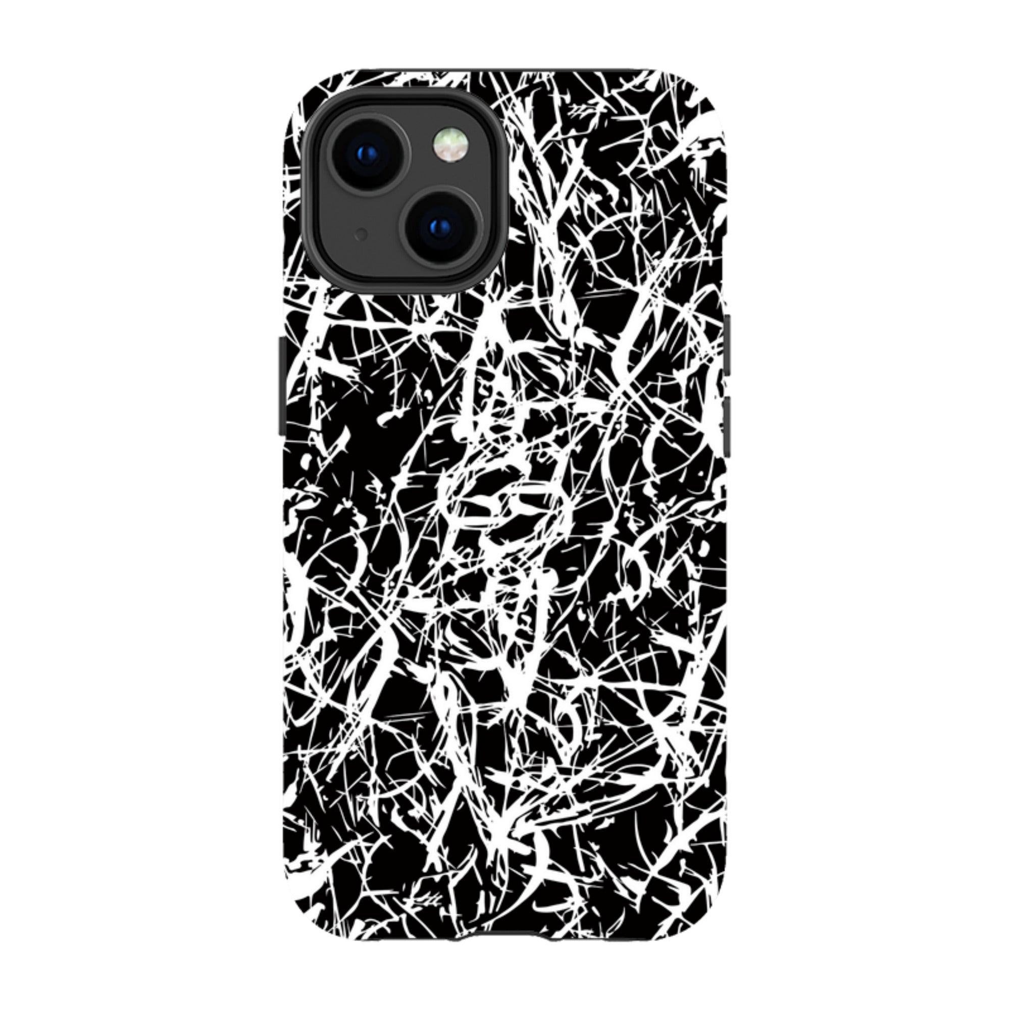 Black-White Grunge — Apple iPhone Tough Case — Finnaij