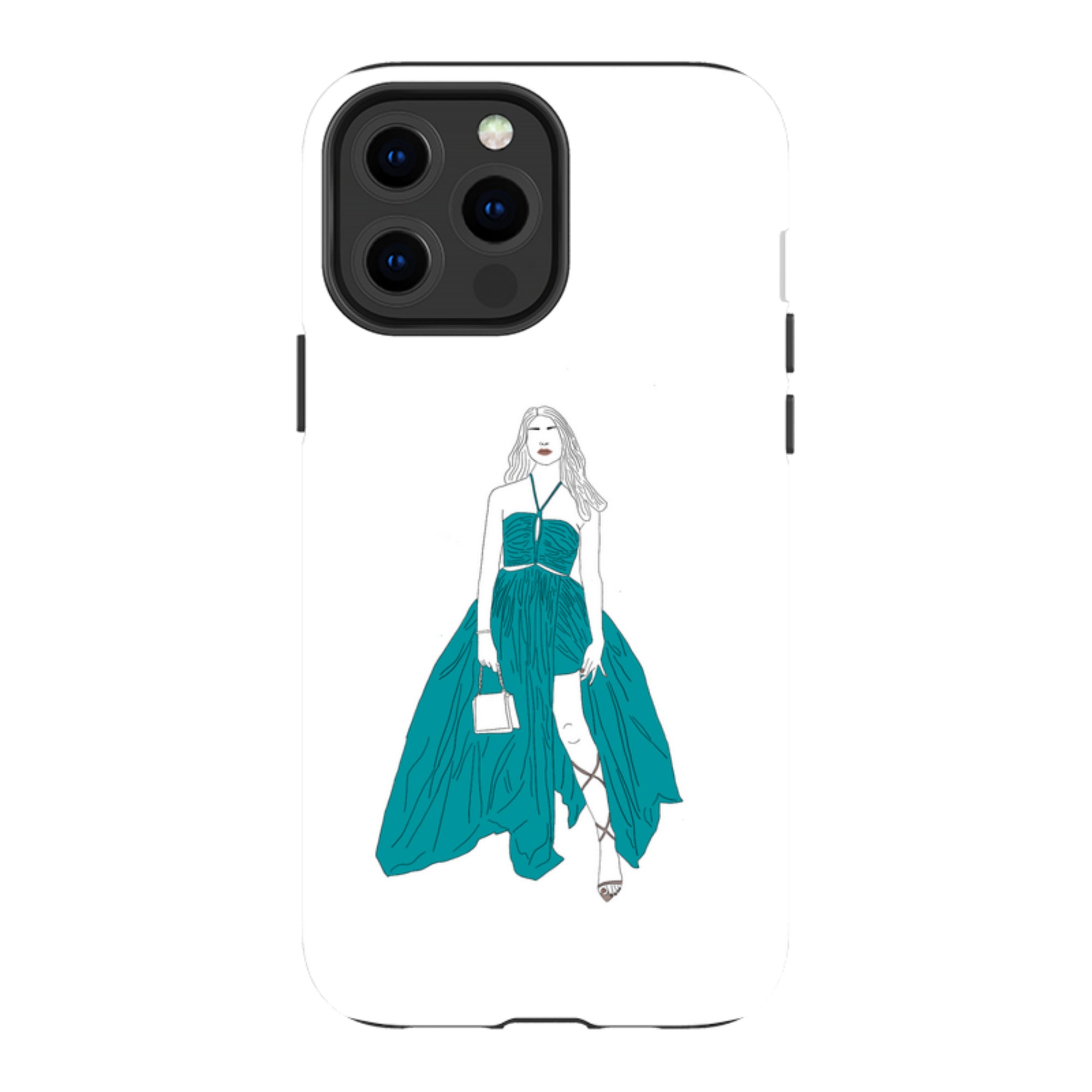 Blue Dress by Keagan Haight — Apple iPhone Tough Case — Finnaij