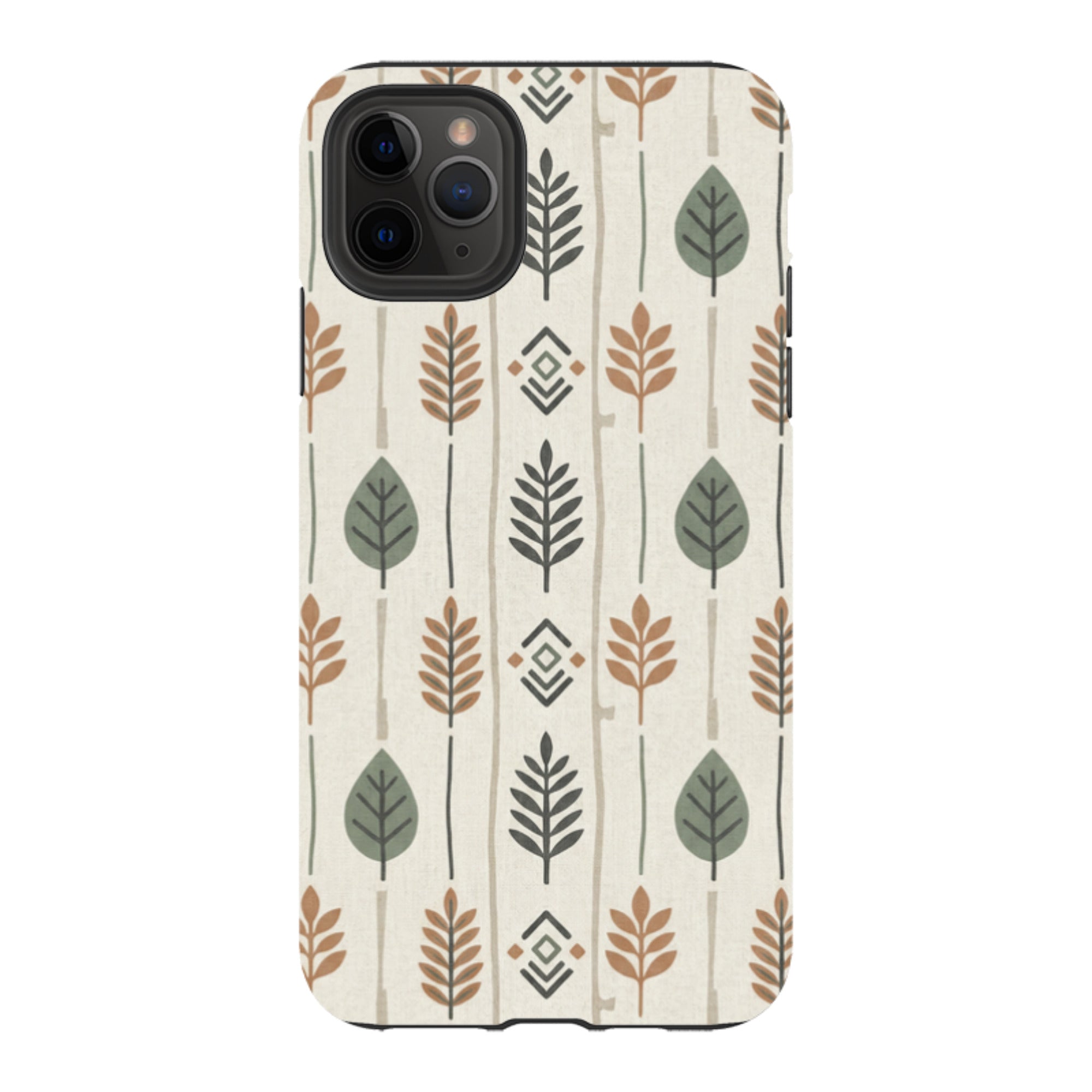 Birch and Linen Pattern by Elsi Vaarala - iPhone Tough Case