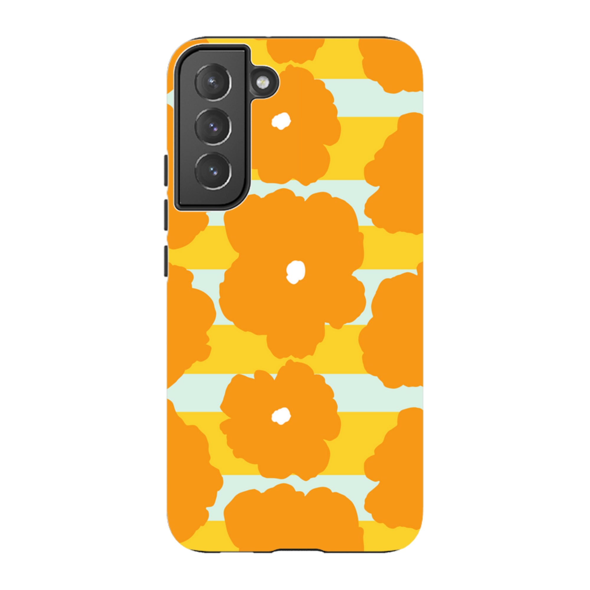 Bold Floral Orange — Samsung Galaxy Tough Case — Finnaij