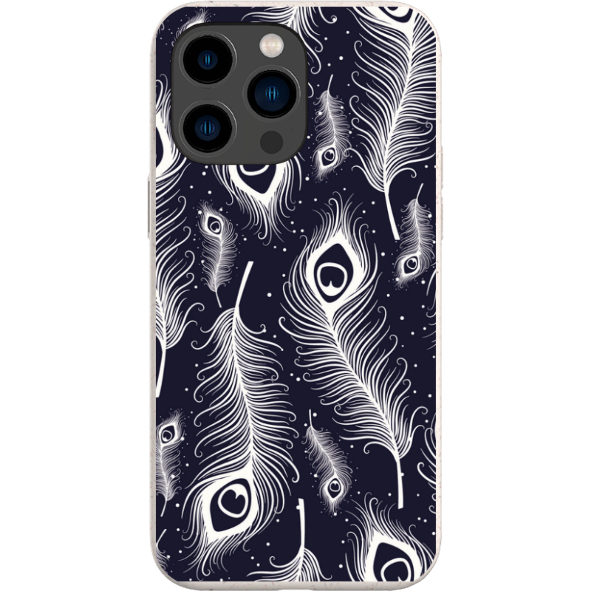 Feathers in Bloom — iPhone 15 Pro Max iPhone Bio-degradable Case — Finnaij