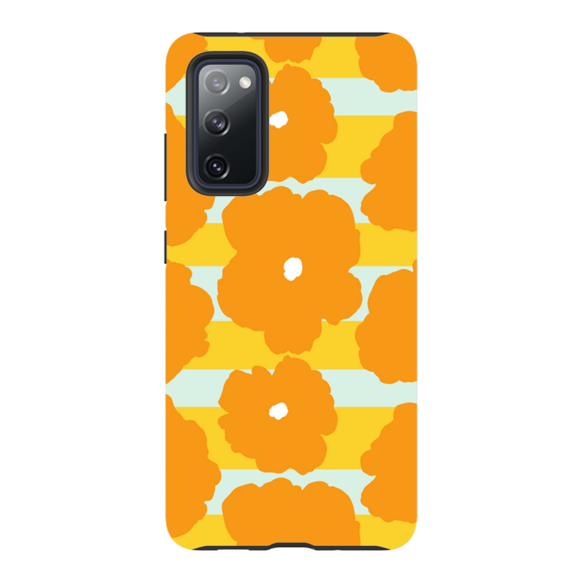 Bold Floral Orange - Samsung Tough Case
