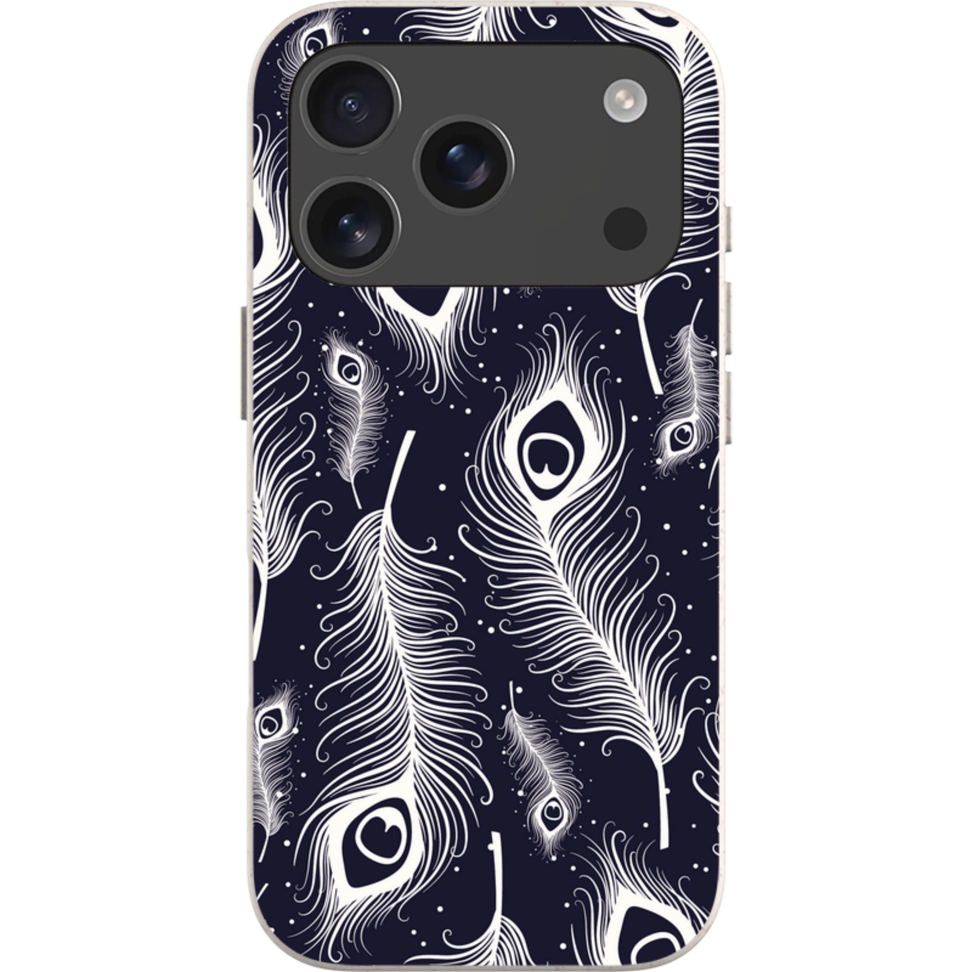 Feathers in Bloom — iPhone 17 Pro iPhone Bio-degradable Case — Finnaij