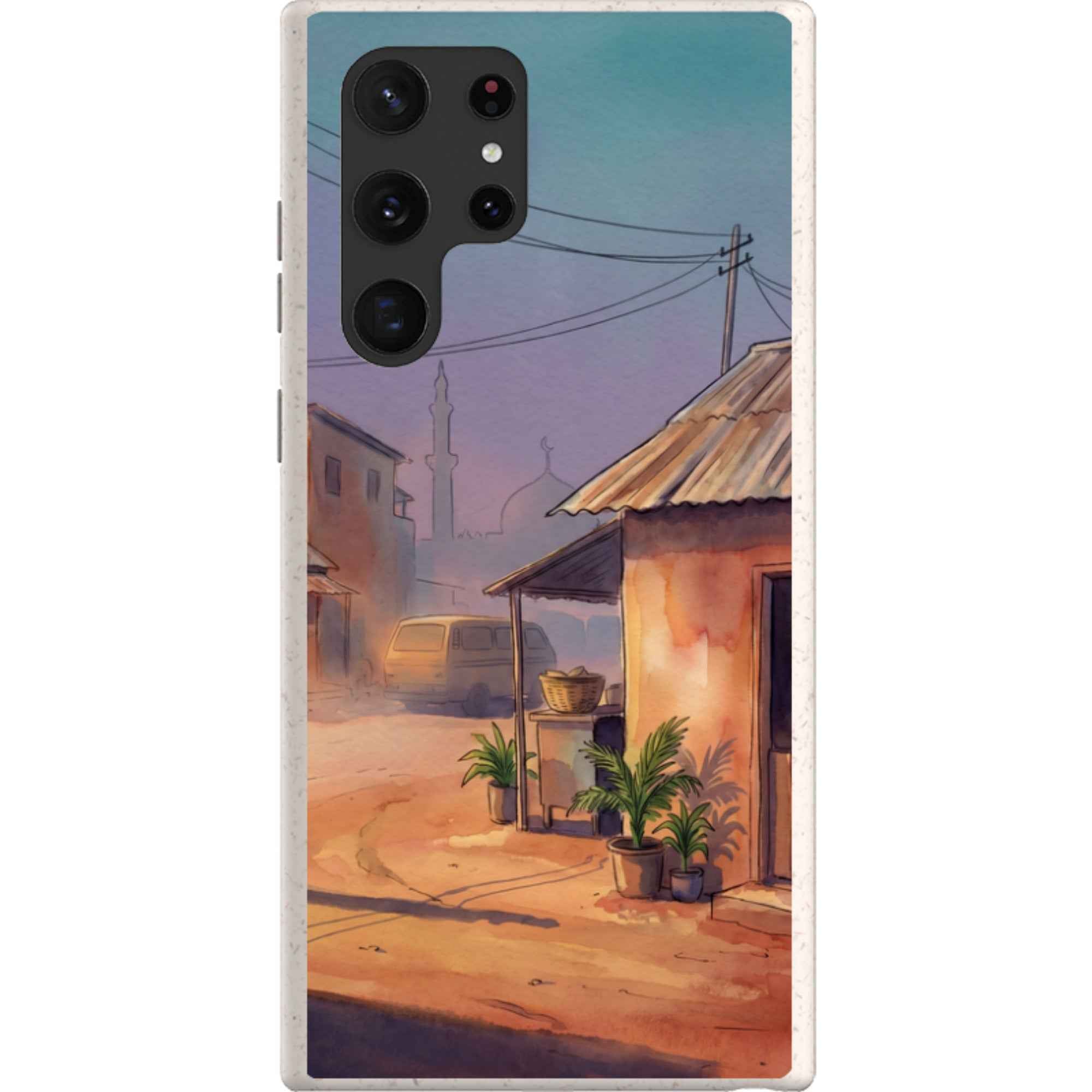 City Edge Quiet Street by Tobi Akinyemi - Samsung Galaxy Bio-degradable Case