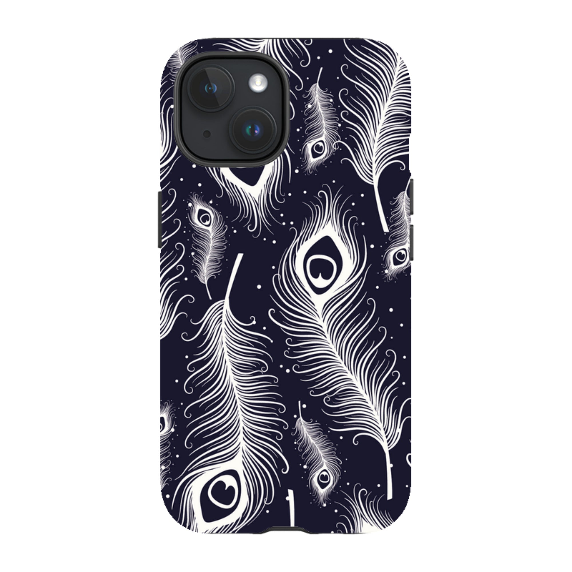 Feathers in Bloom — iPhone 15 Magsafe Tough Case — Finnaij