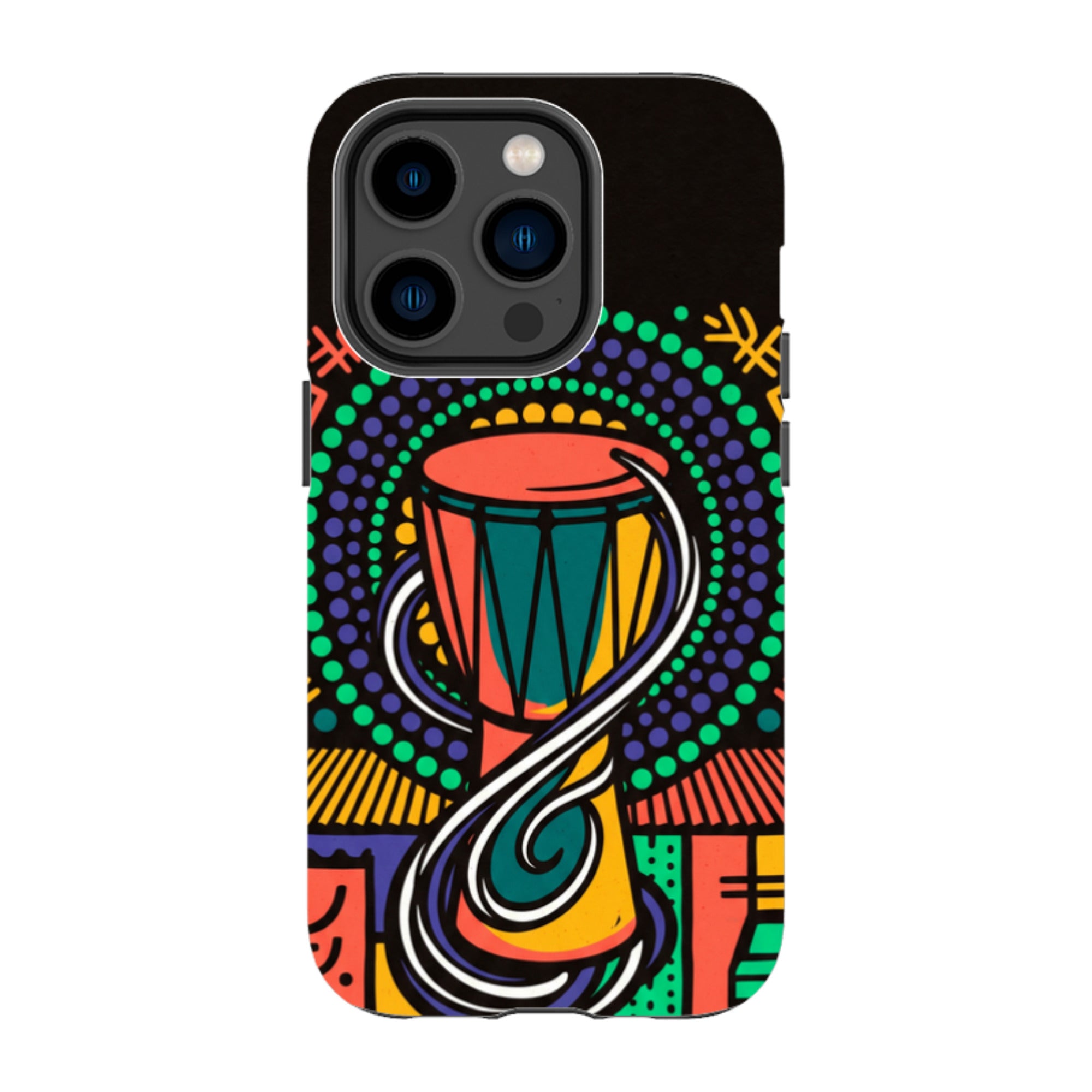 Talking Drum Halo by Ada Okoye - iPhone Tough Case