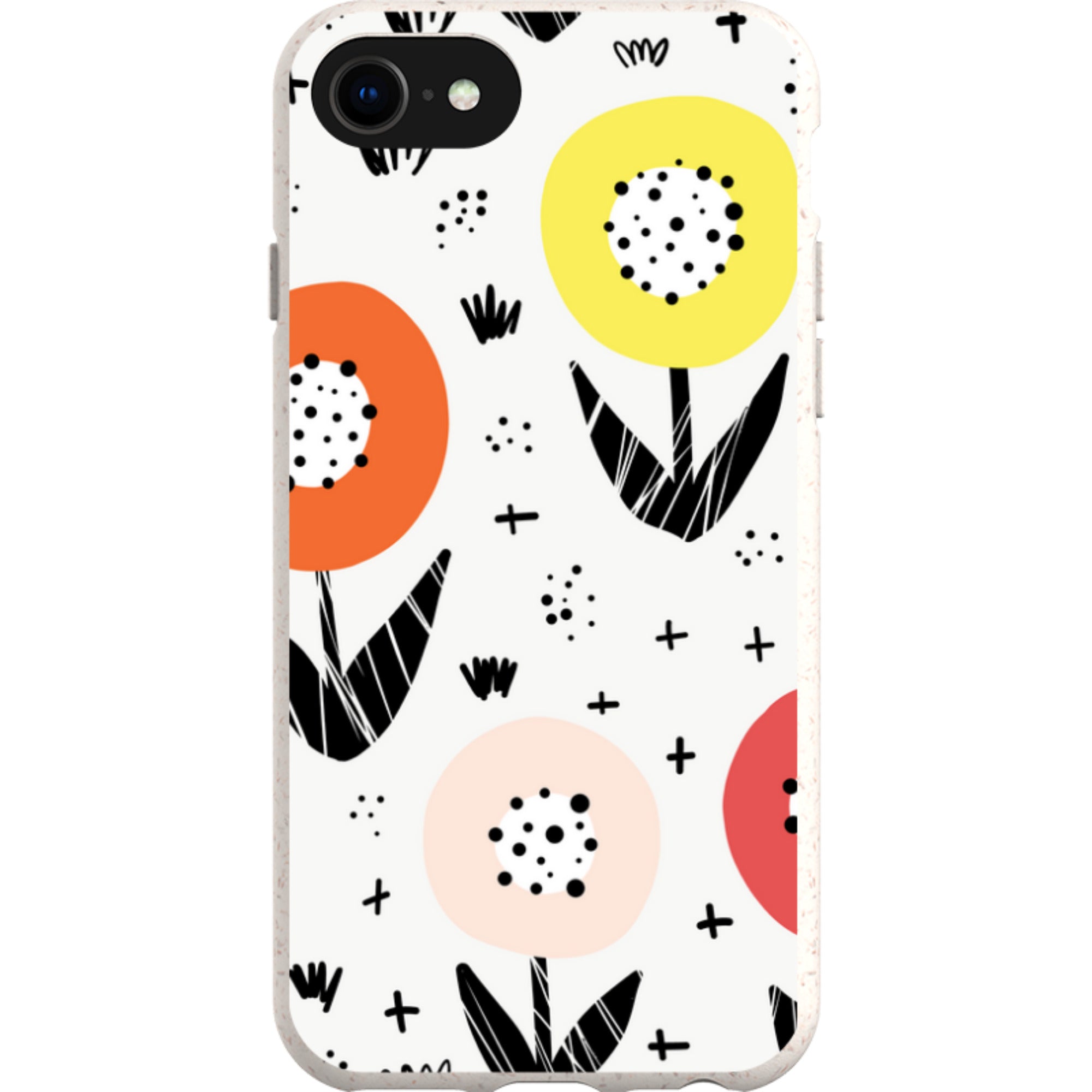 Botanical Doodle — iPhone SE3 iPhone Bio-degradable Case — Finnaij