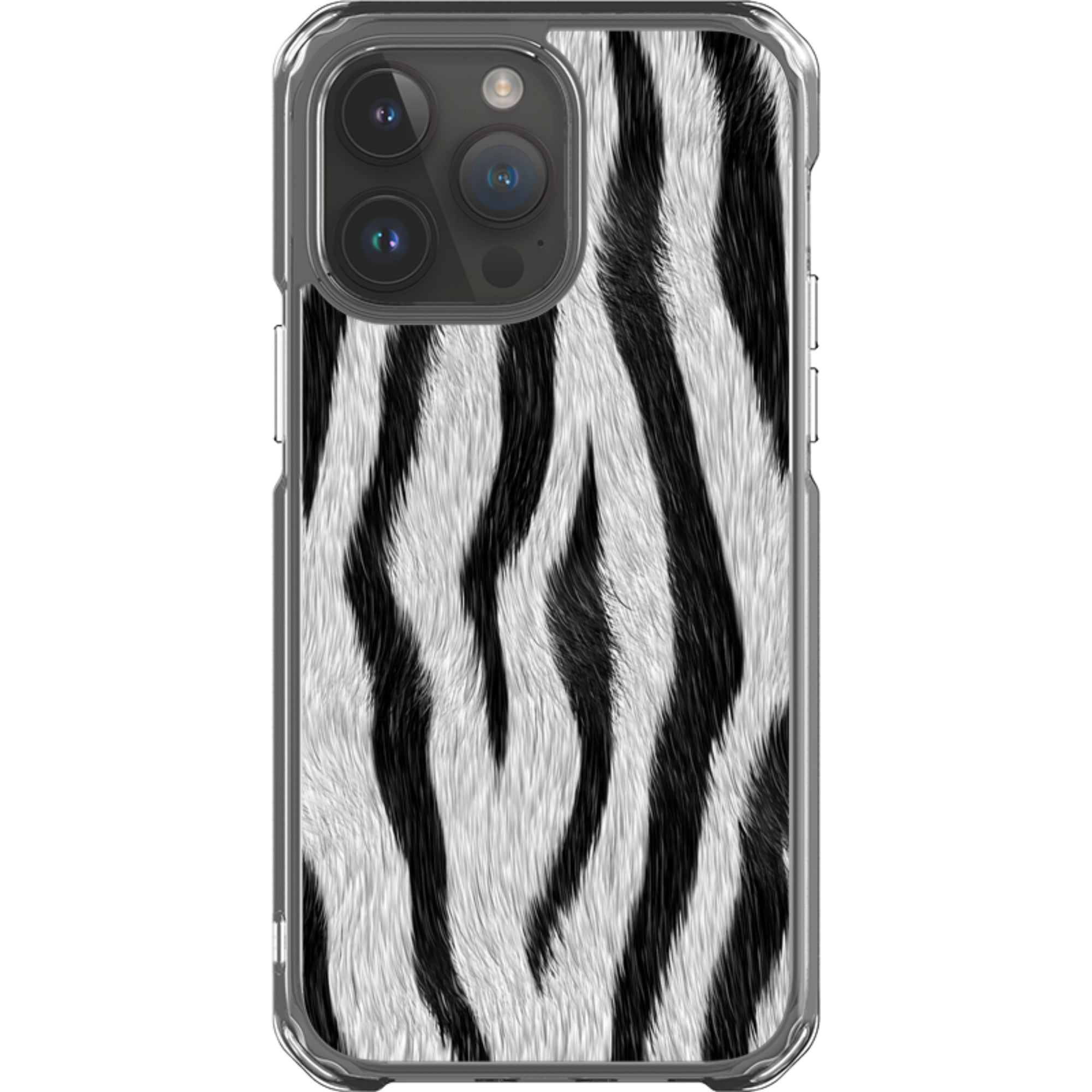 Zebra Groove - iPhone Magsafe Clear Impact Case