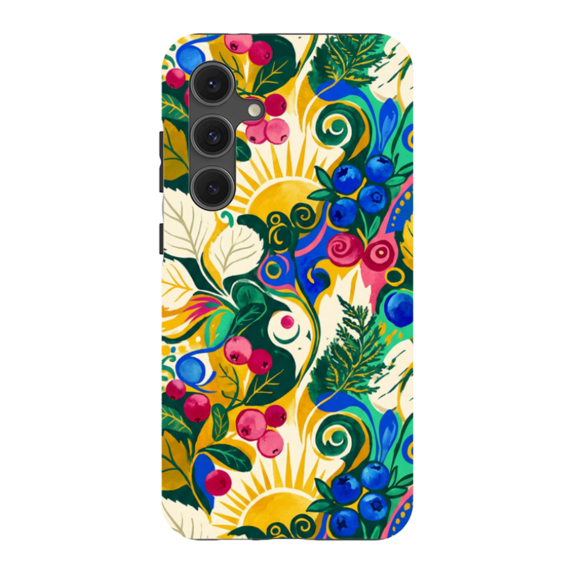 Berry Meadow Glow by Aino Kallio — Samsung Galaxy Tough Case — Finnaij