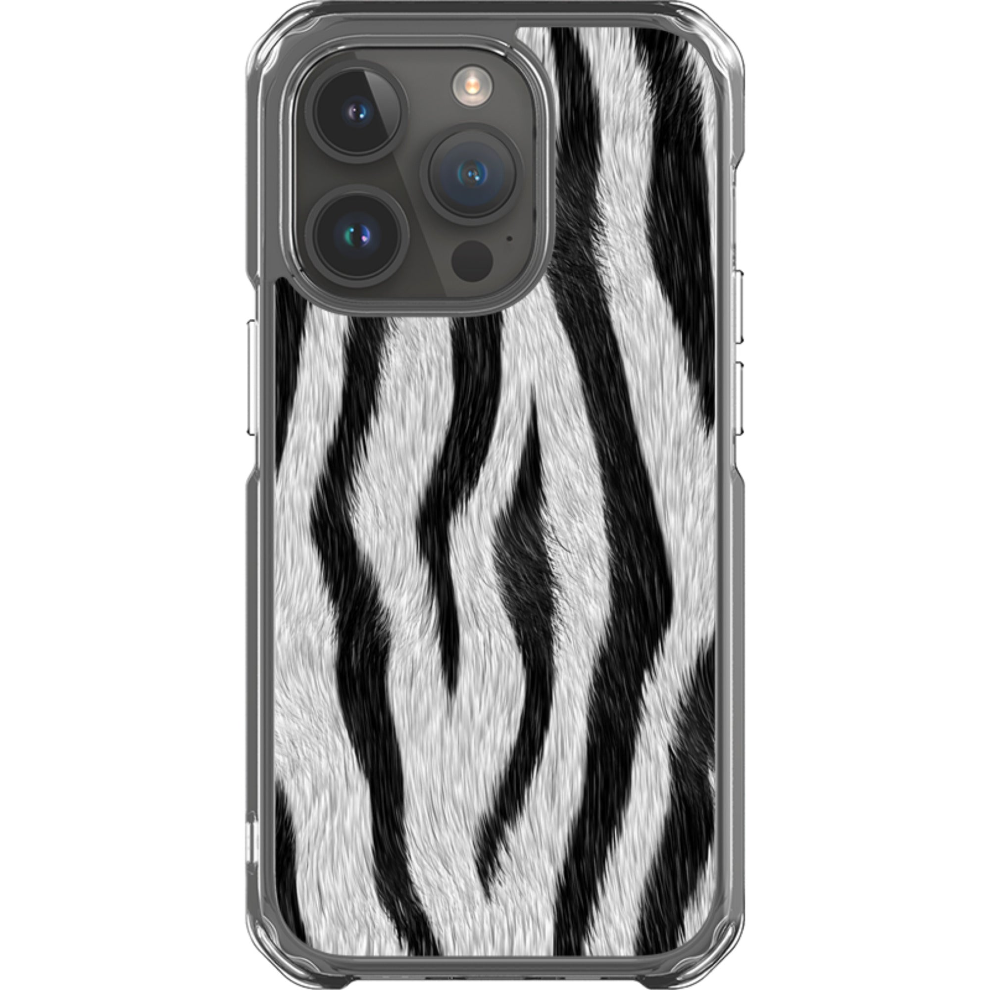 Zebra Groove - iPhone Magsafe Clear Impact Case