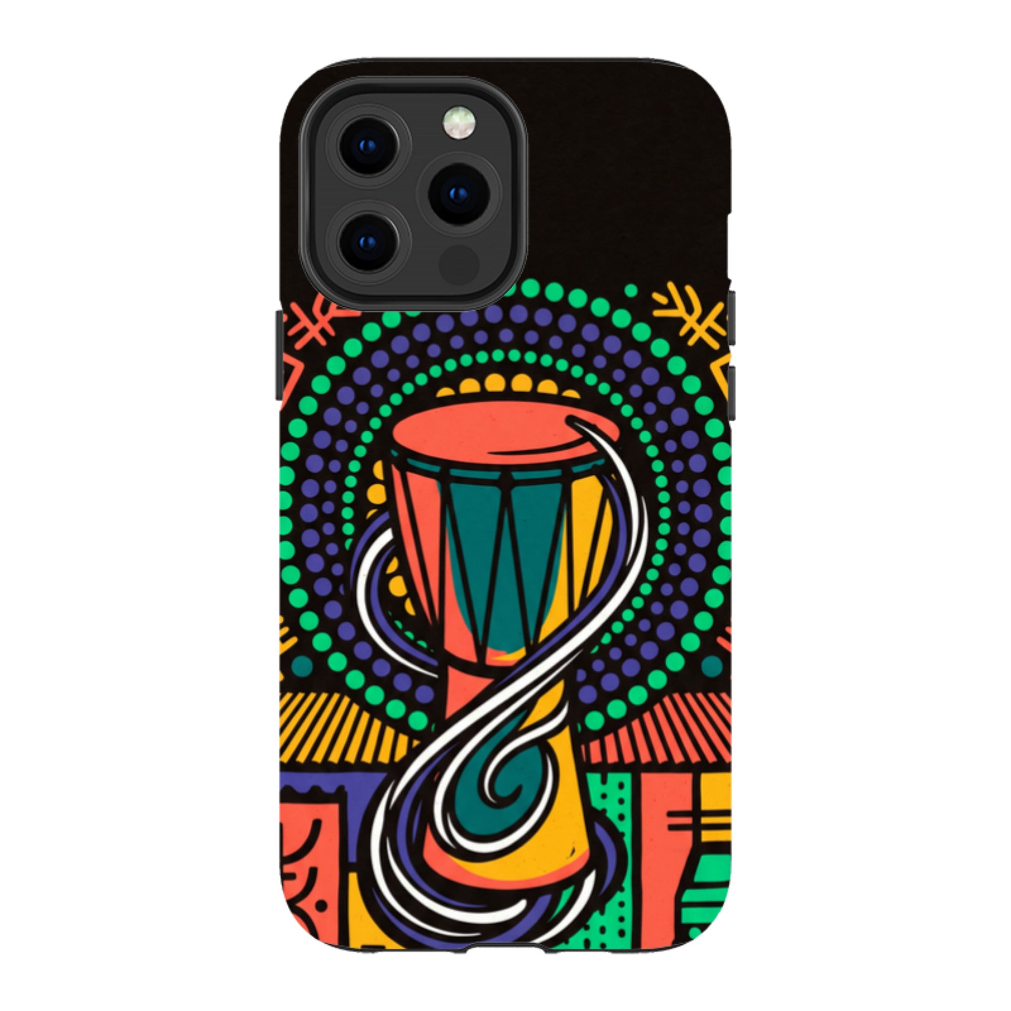 Talking Drum Halo by Ada Okoye — iPhone 13 Pro Max MagSafe Tough Case — Finnaij