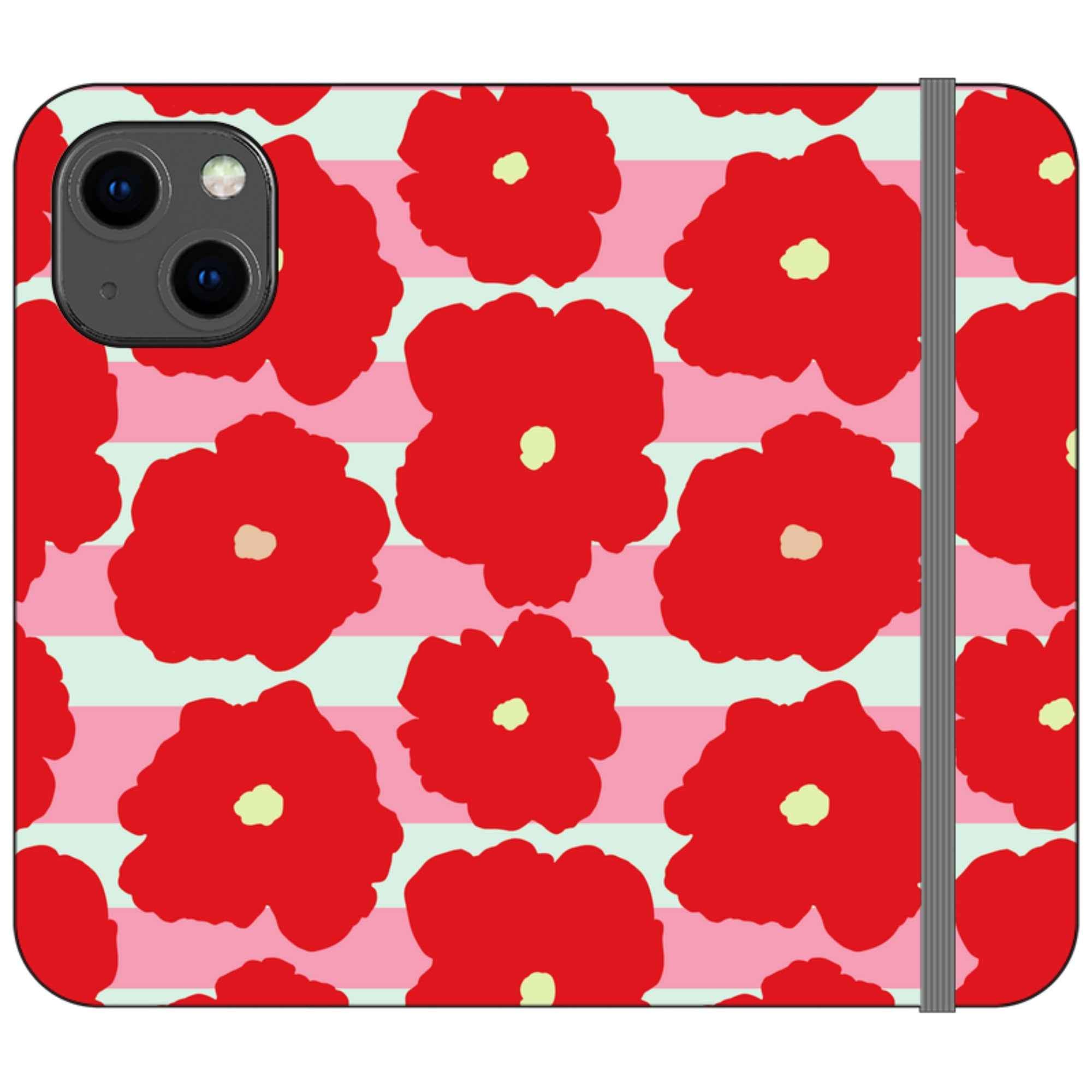 Bold Floral — iPhone 13 Mini Wallet Case — Finnaij