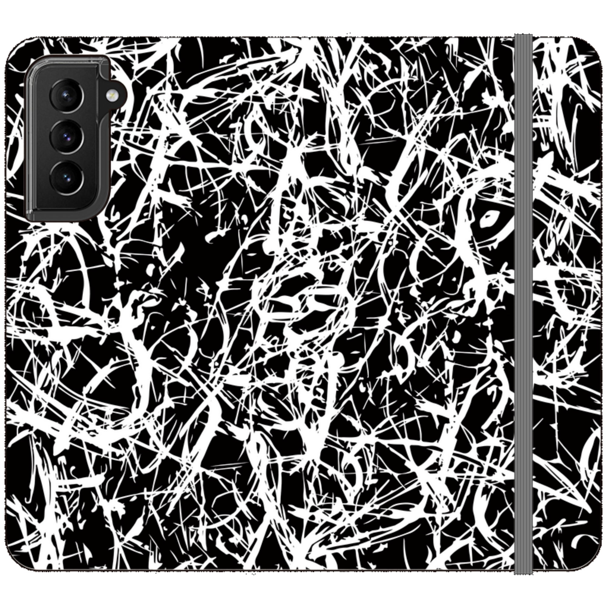 Black-White Grunge - Folio Wallet Case