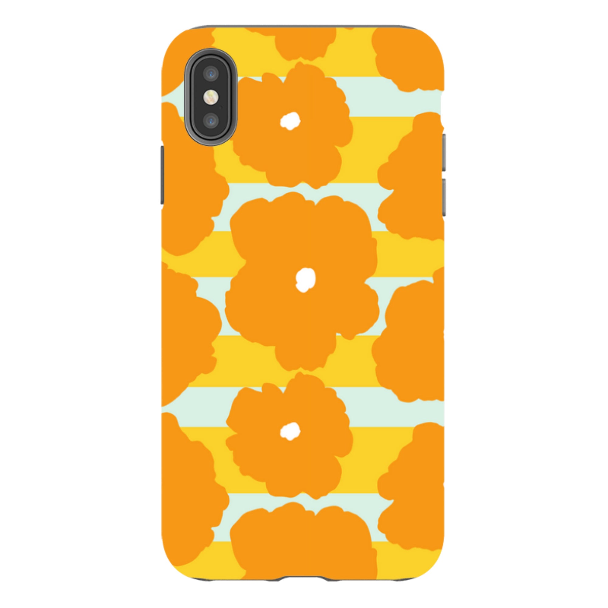 Bold Floral Orange - iPhone Tough Case