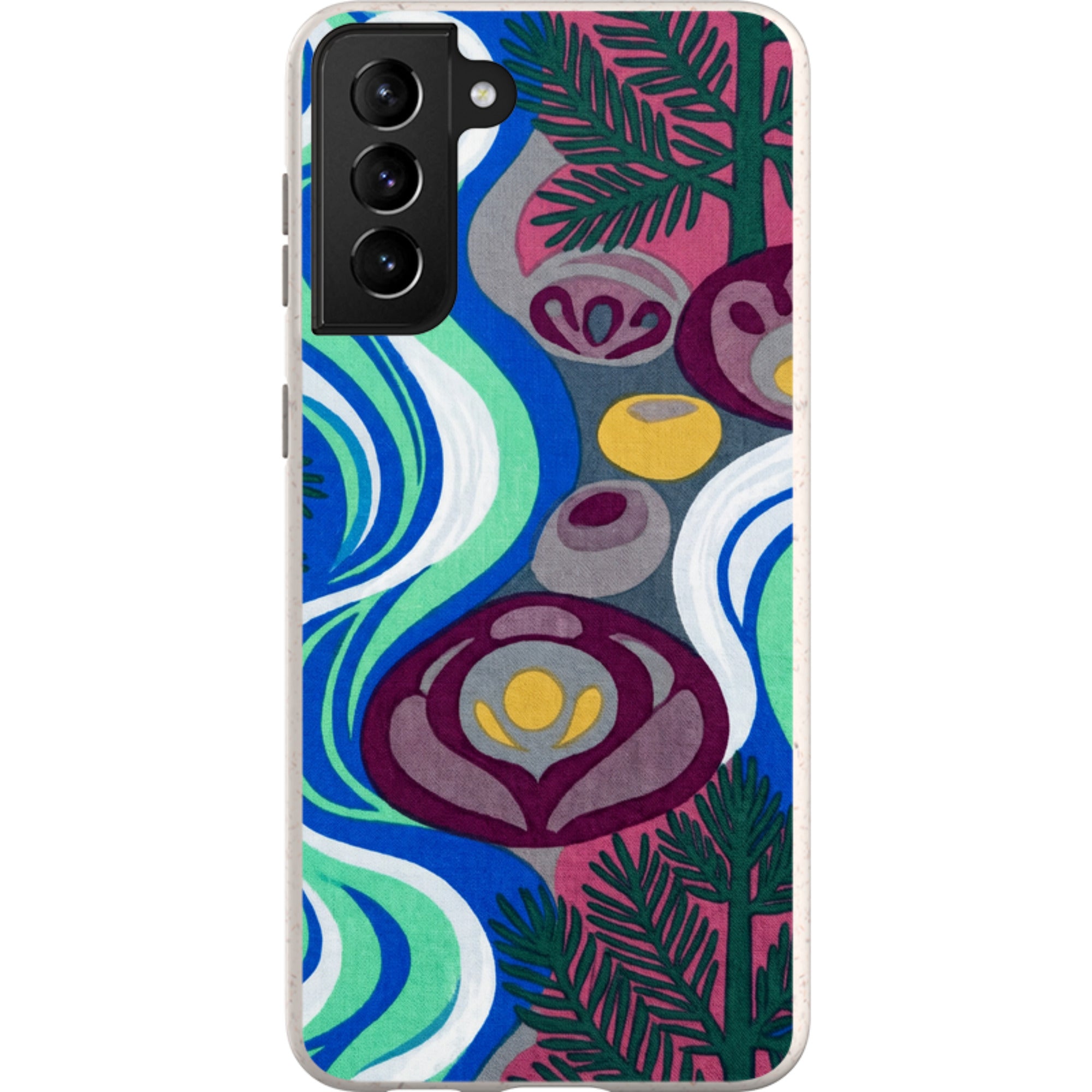 Sauna Bloom Motif by Aino Kallio — Samsung Galaxy Bio-degradable Case — Finnaij
