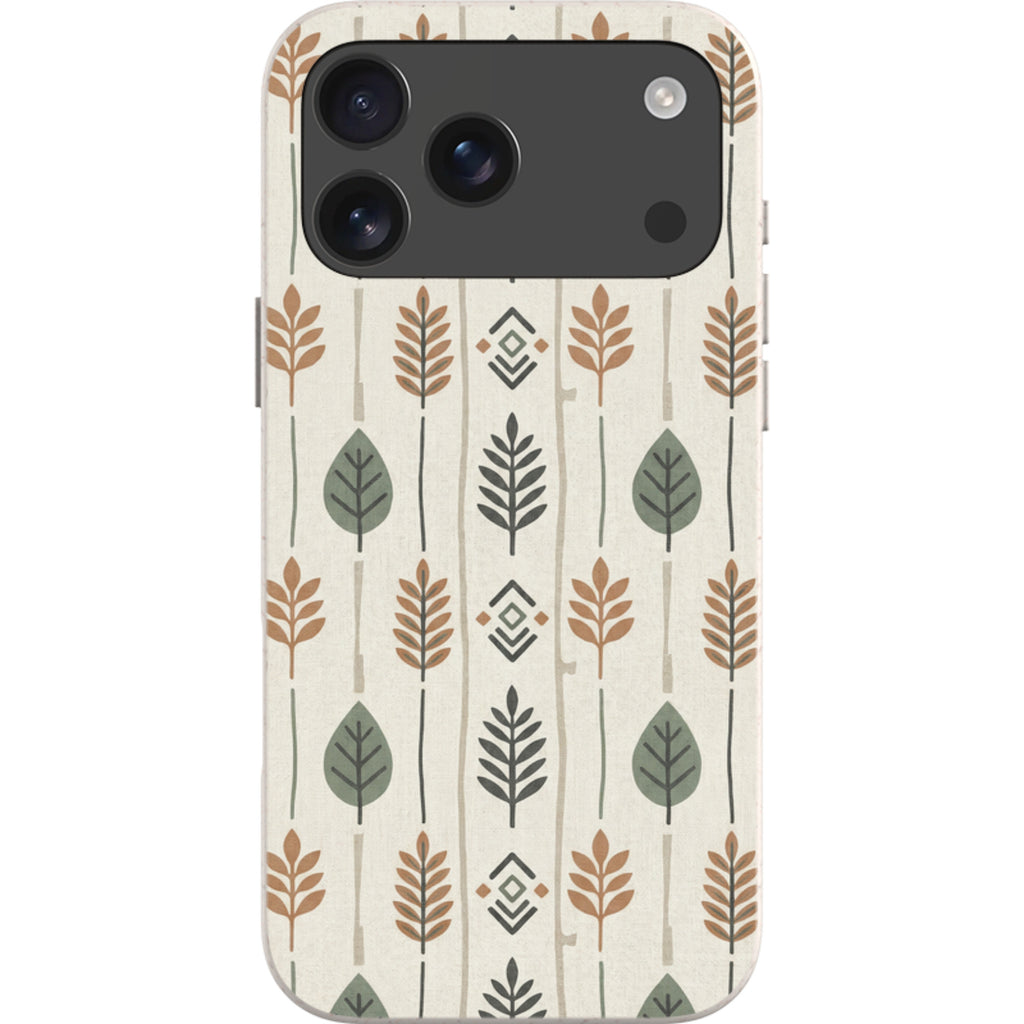 Birch and Linen Pattern by Elsi Vaarala — iPhone 17 Pro Max iPhone Bio-degradable Case — Finnaij