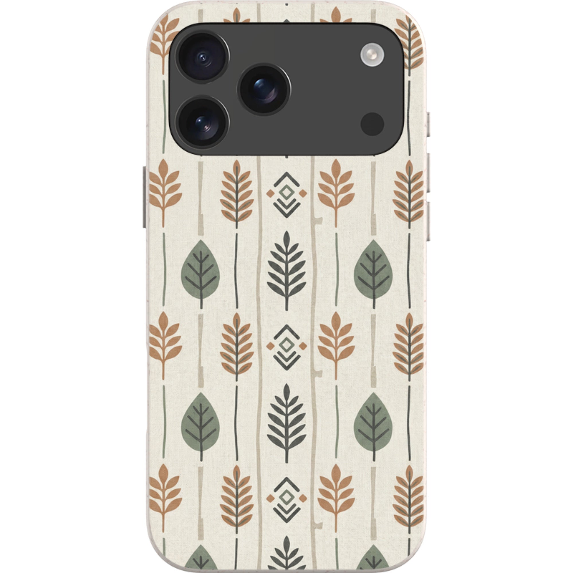 Birch and Linen Pattern by Elsi Vaarala — iPhone 17 Pro Max iPhone Bio-degradable Case — Finnaij