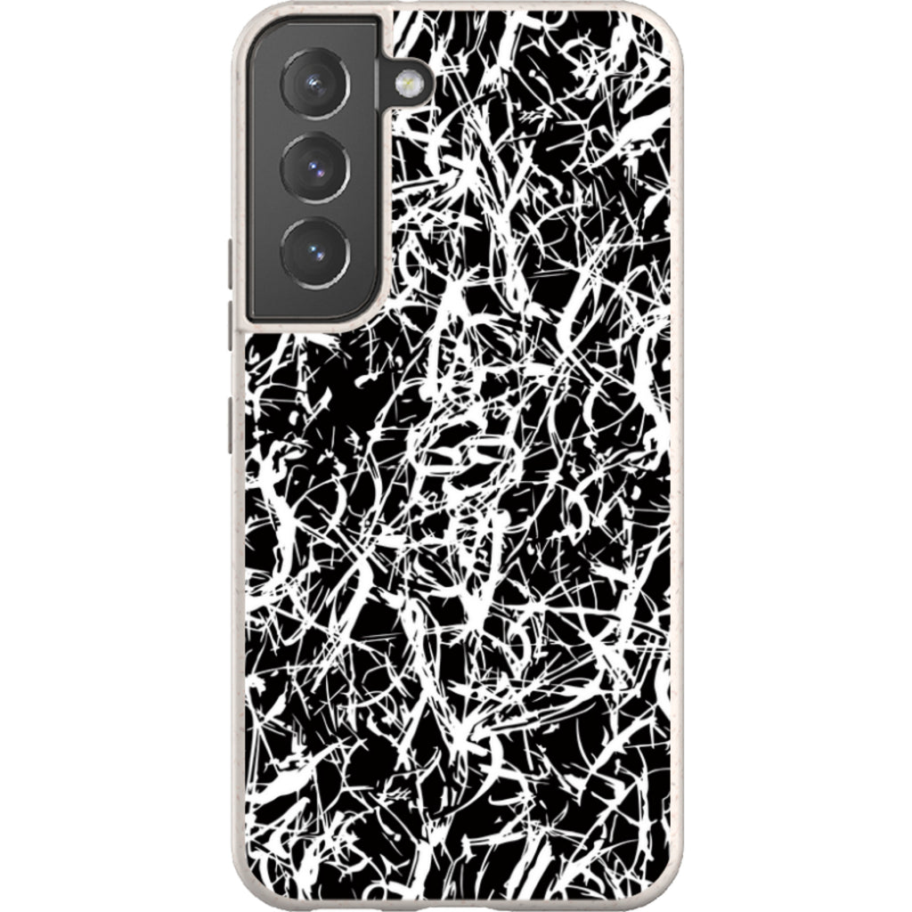 Black-White Grunge — S22 Samsung Galaxy Bio-degradable Case — Finnaij