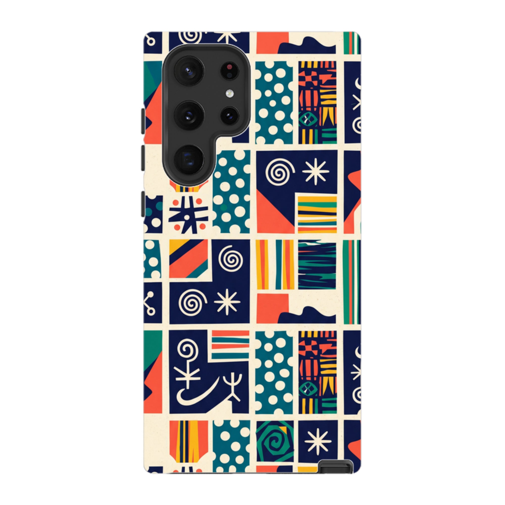 Coastal Indigo Tiles by Ada Okoye - Samsung Tough Case