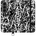 Black-White Grunge — Apple Folio Wallet Case — Finnaij