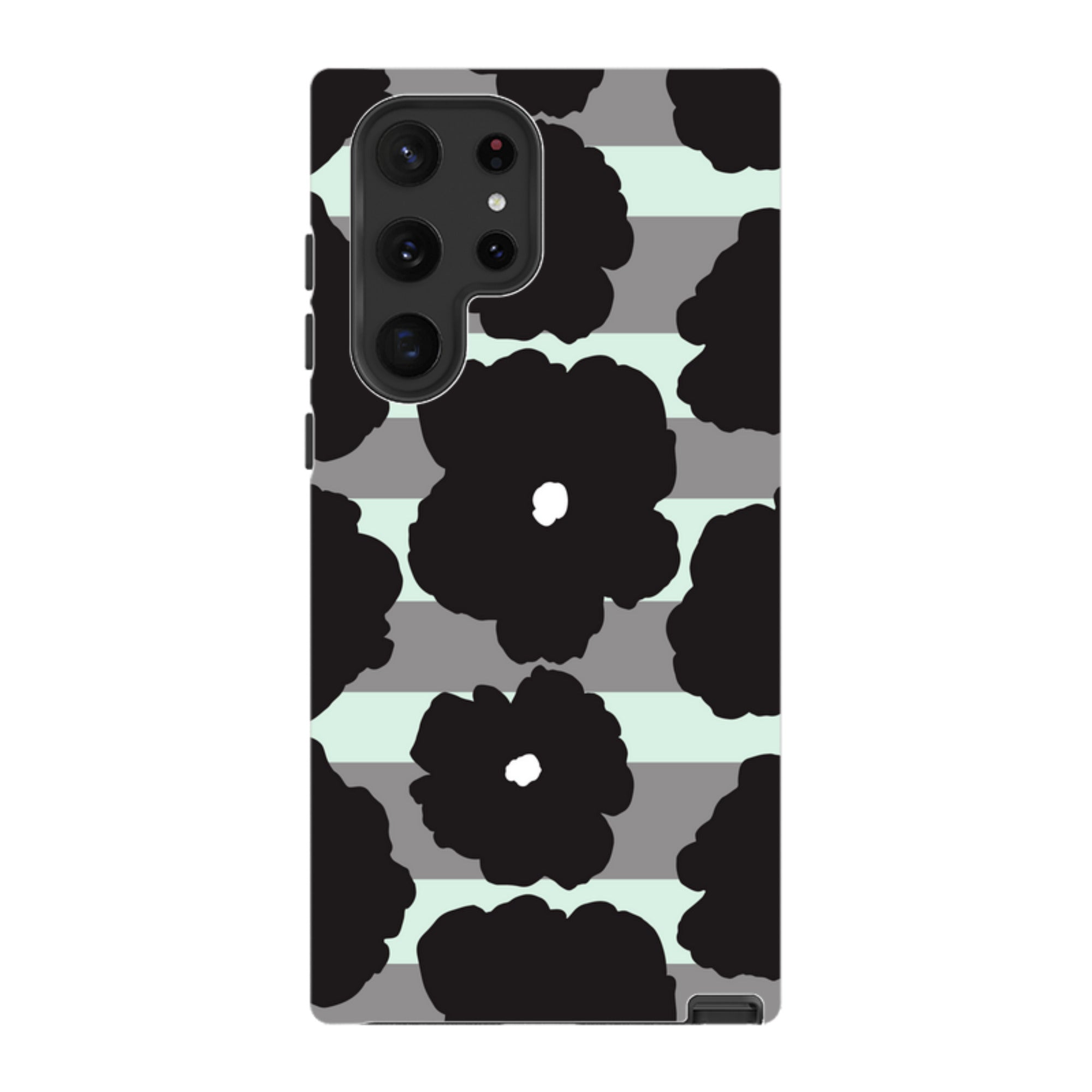 Bold Floral Black — Samsung Galaxy Tough Case — Finnaij