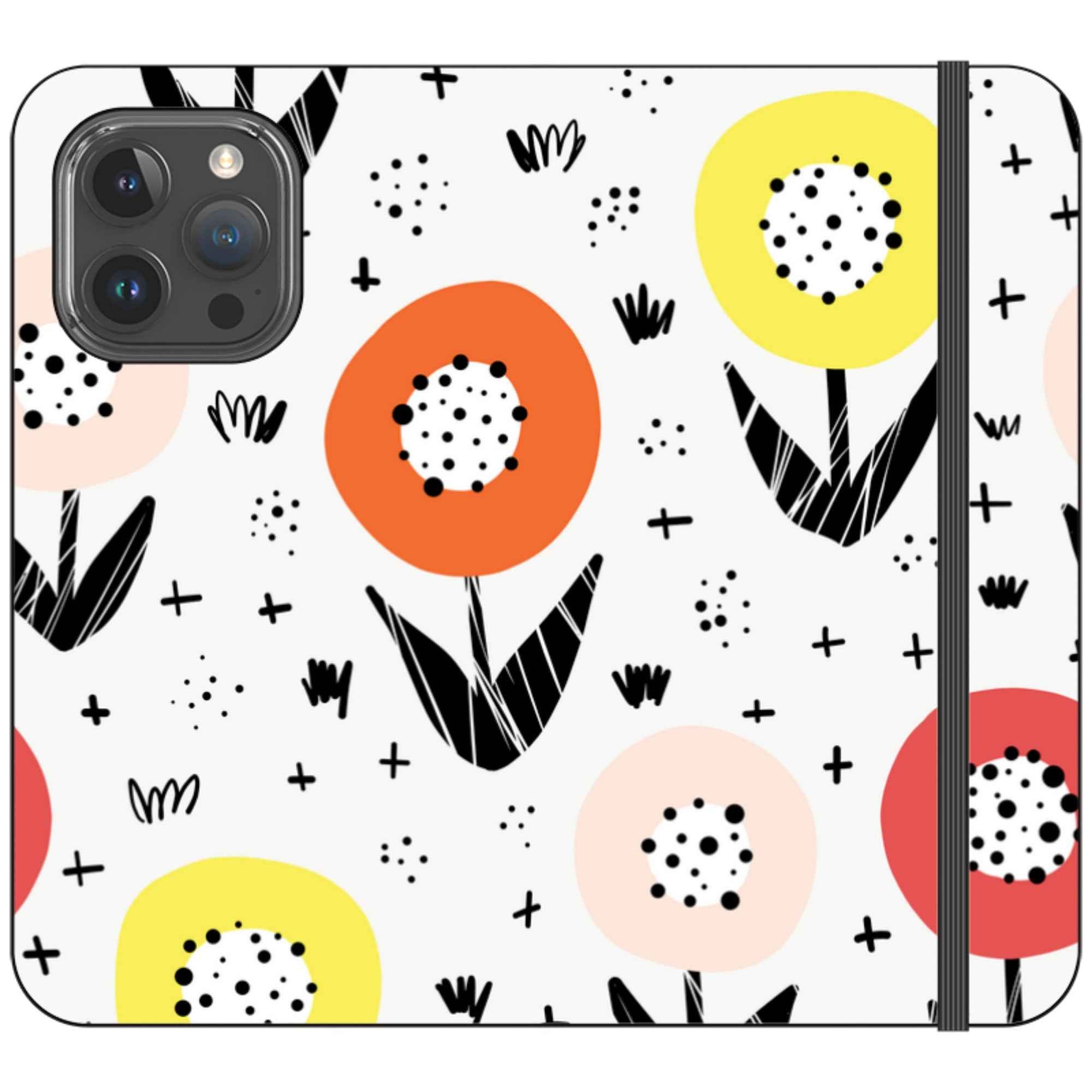 Botanical Doodle — iPhone 15 Pro Max Wallet Case — Finnaij