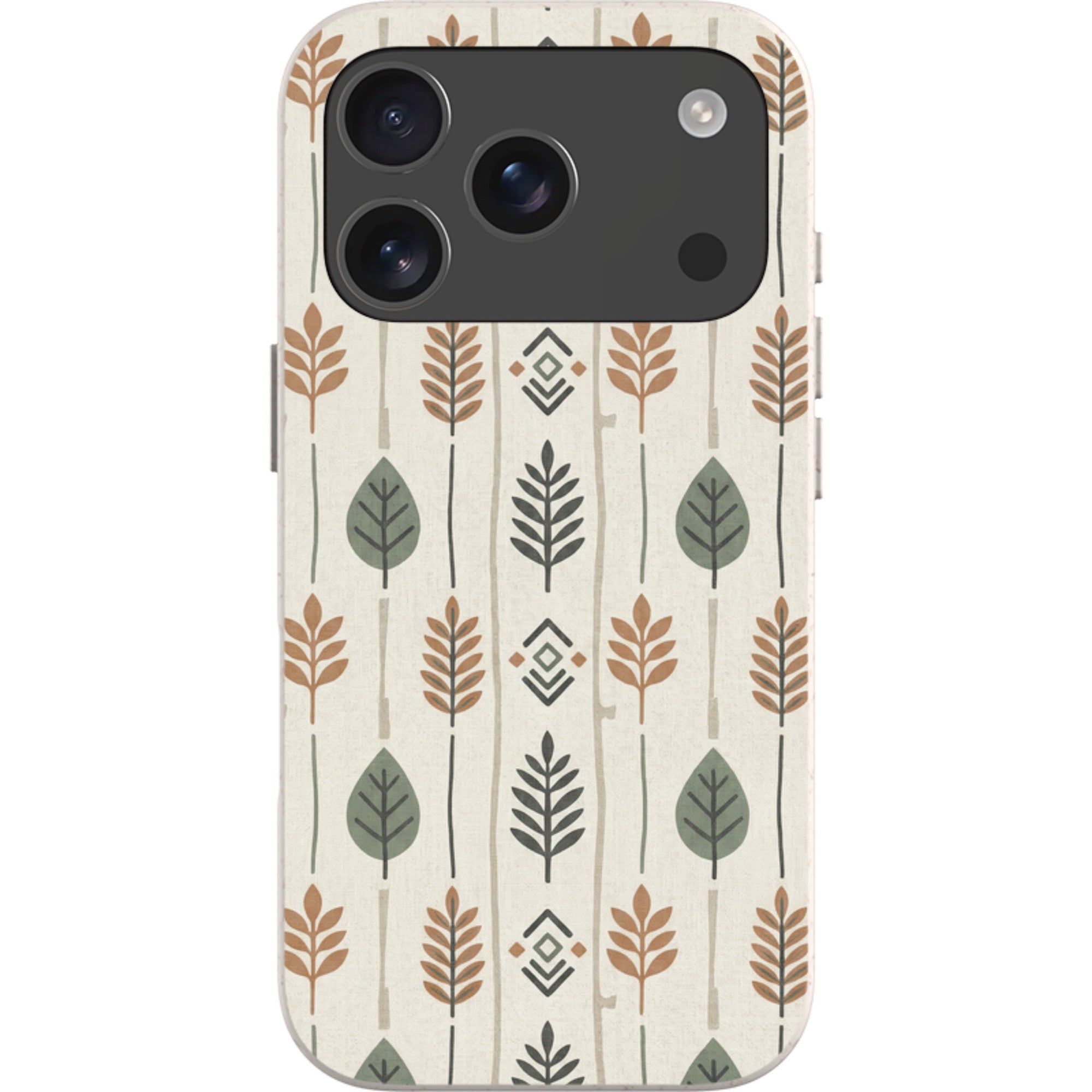 Birch and Linen Pattern by Elsi Vaarala — iPhone 17 Pro iPhone Bio-degradable Case — Finnaij