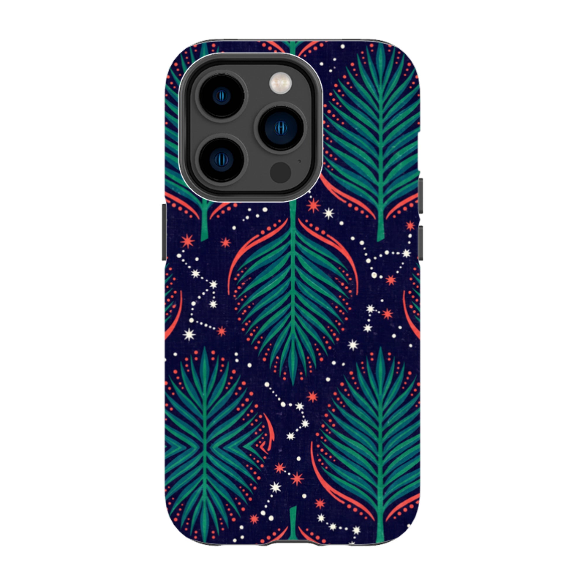 Palm Frond Constellations by Ada Okoye - iPhone Tough Case