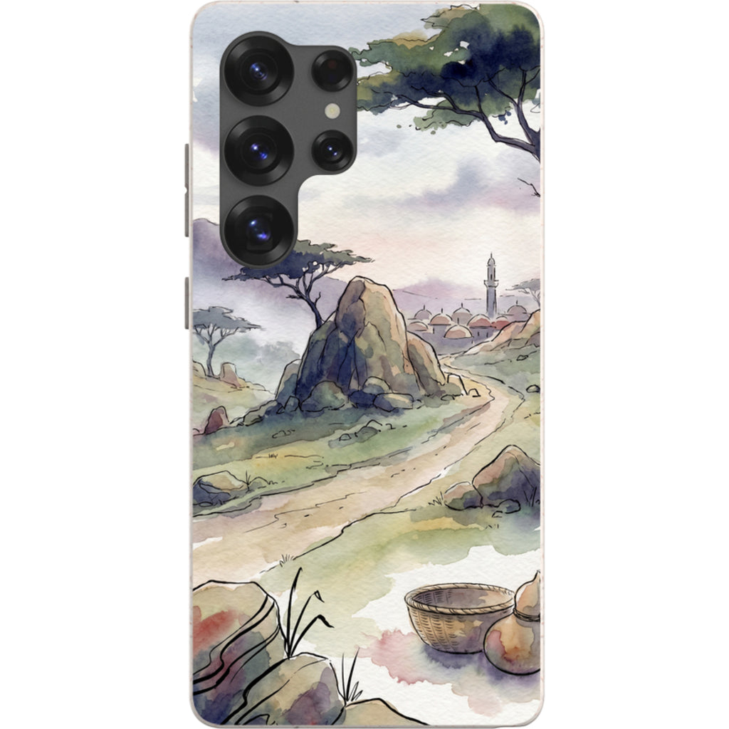 Jos Plateau Cool Light by Tobi Akinyemi — S25 Ultra Samsung Galaxy Bio-degradable Case — Finnaij