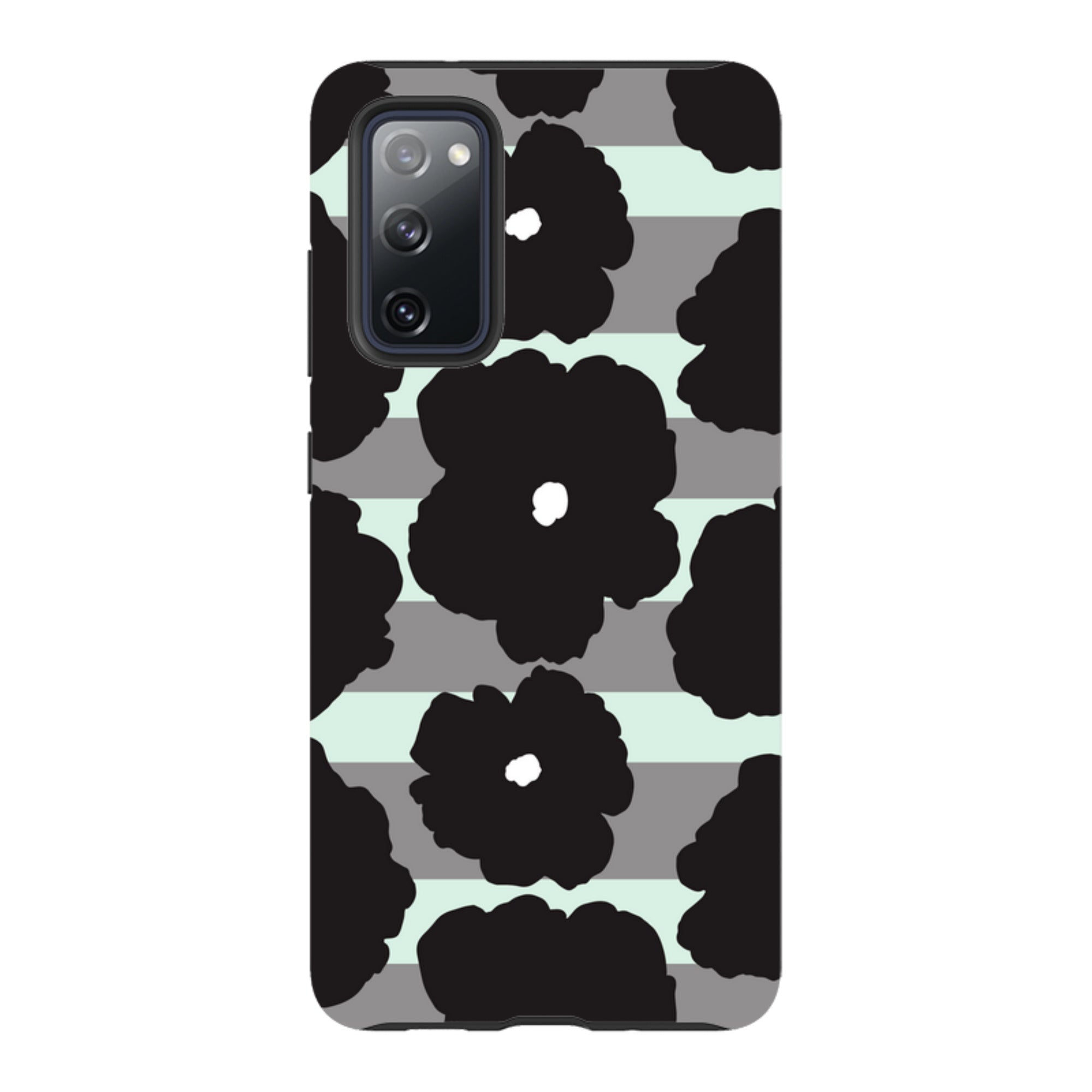 Bold Floral Black - Samsung Tough Case